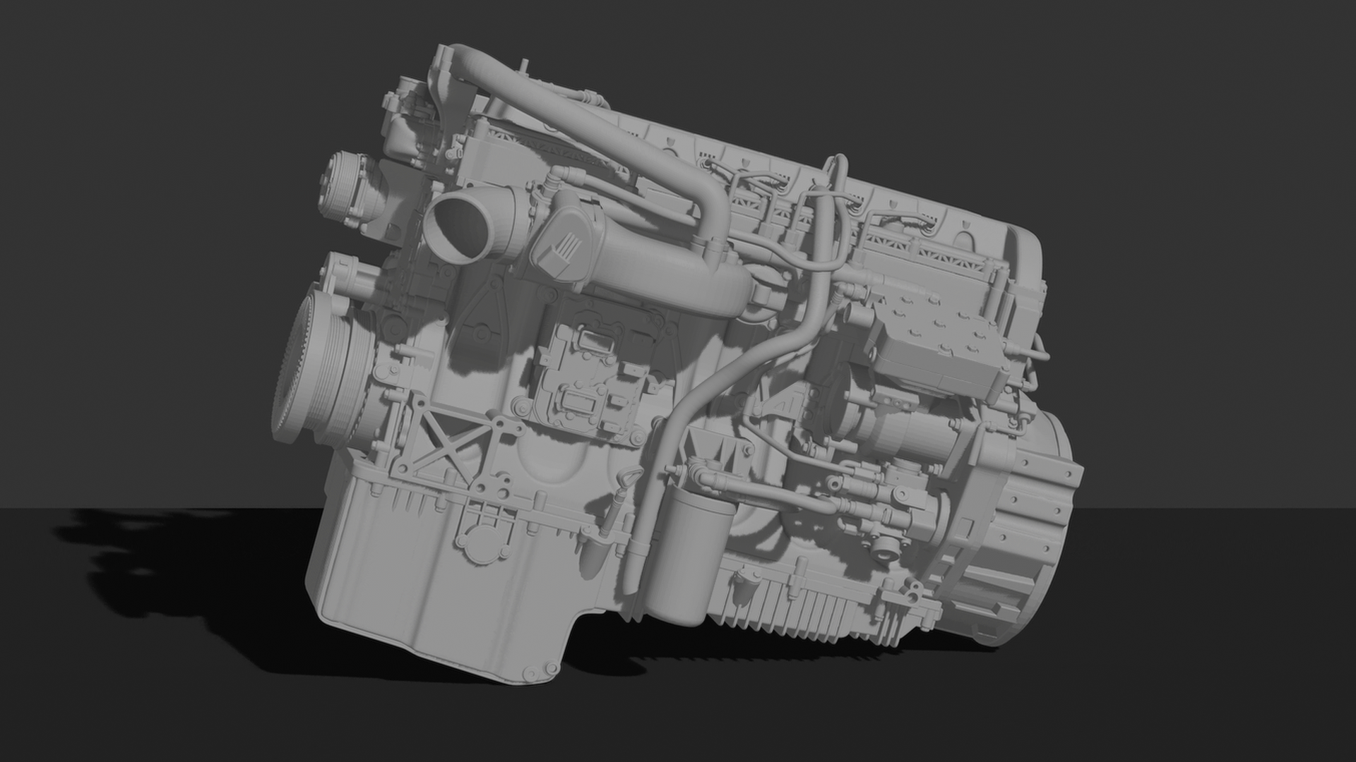 Cummins X12 Engine STL 3D Print Model