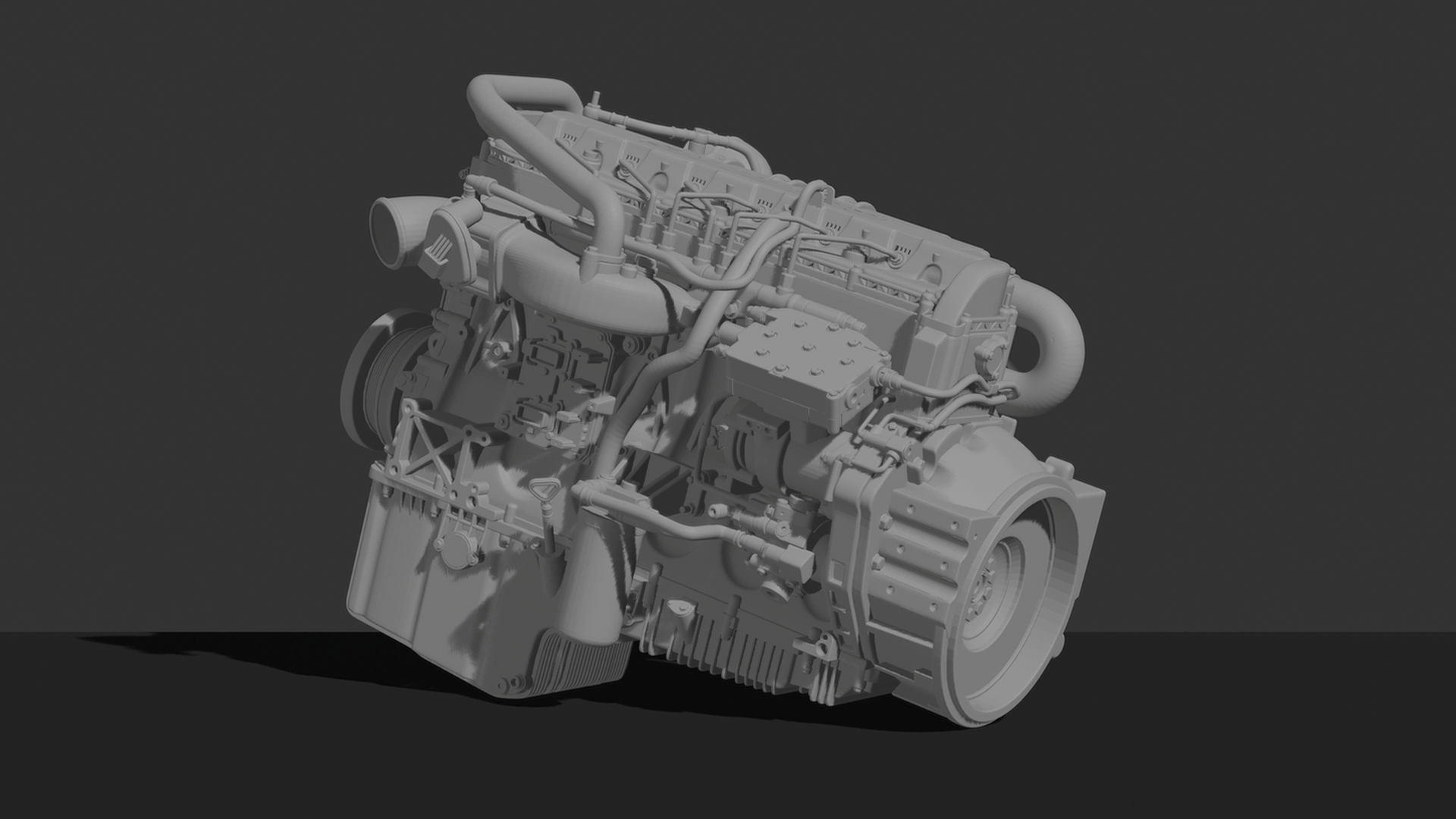 Cummins X12 Engine STL 3D Print Model