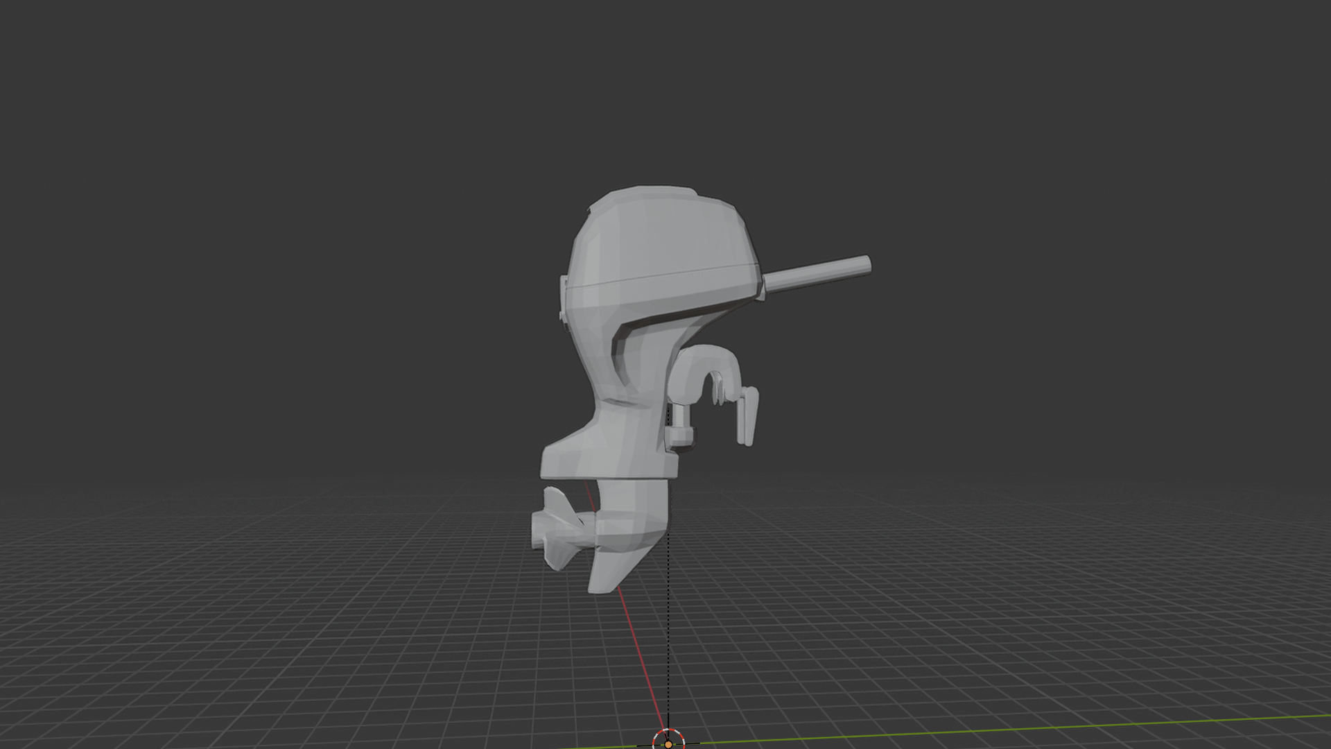 Fury 40 Outboard Motor STL 3D Print Model
