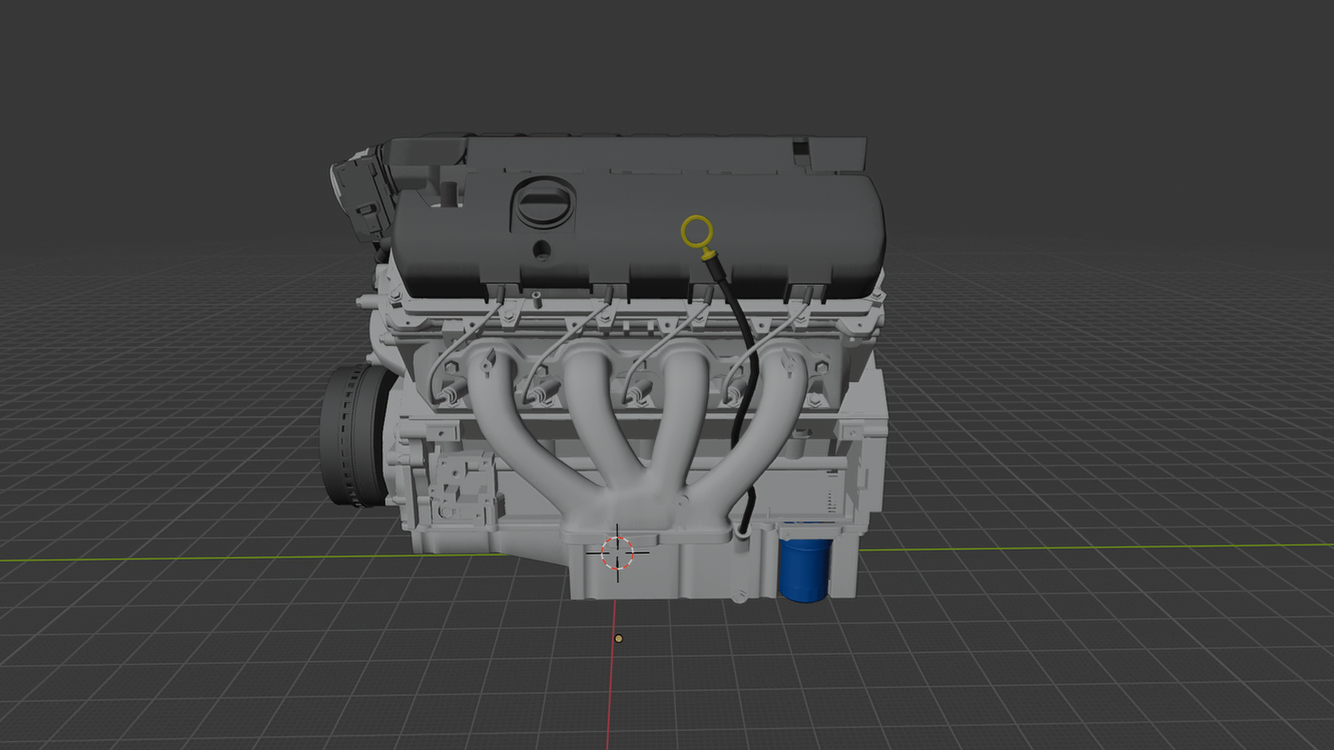 General Motors LT1 6.2L V8 Engine STL 3D Print Model