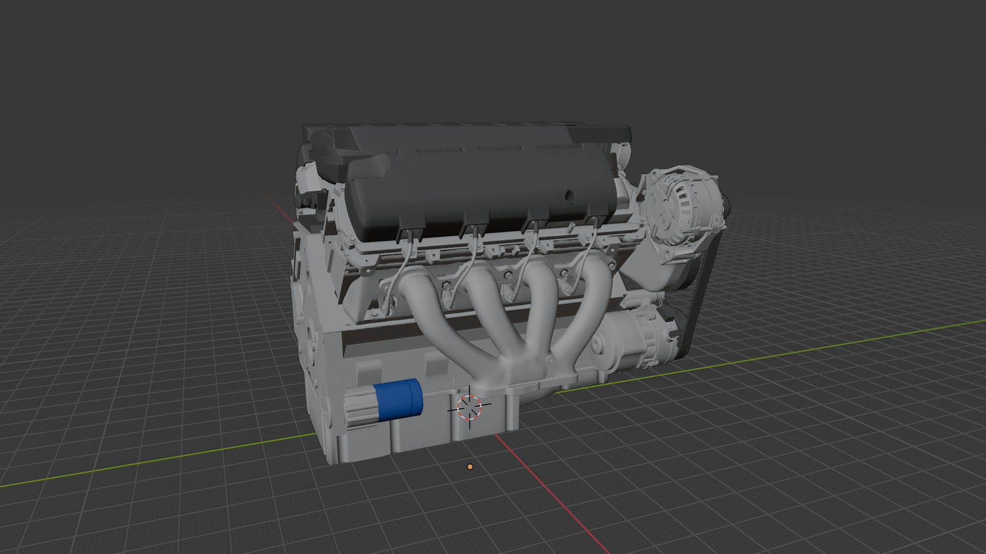 General Motors LT1 6.2L V8 Engine STL 3D Print Model
