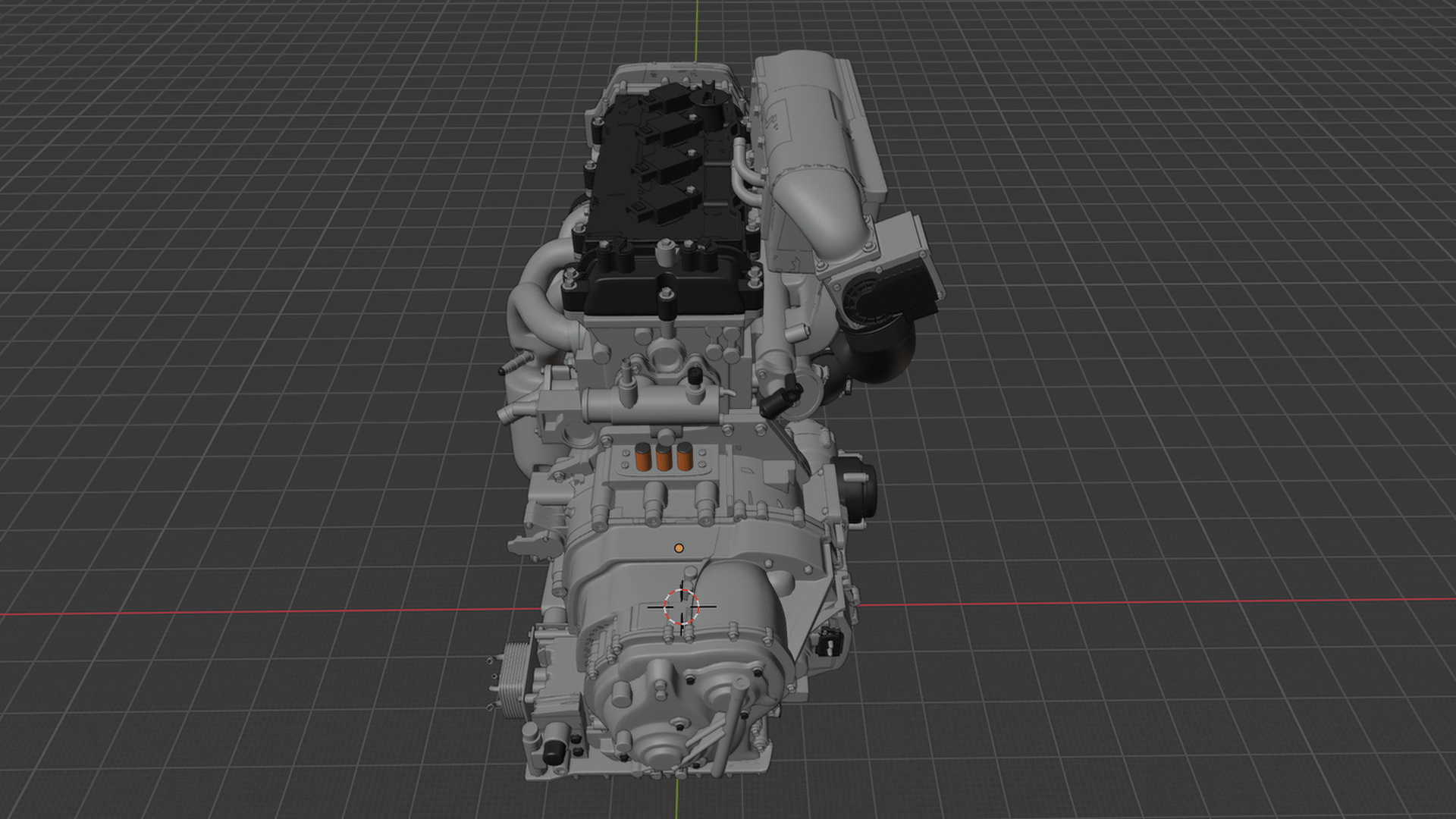 Nissan Altima Hybrid 4-Cylinder Engine STL 3D Print Model