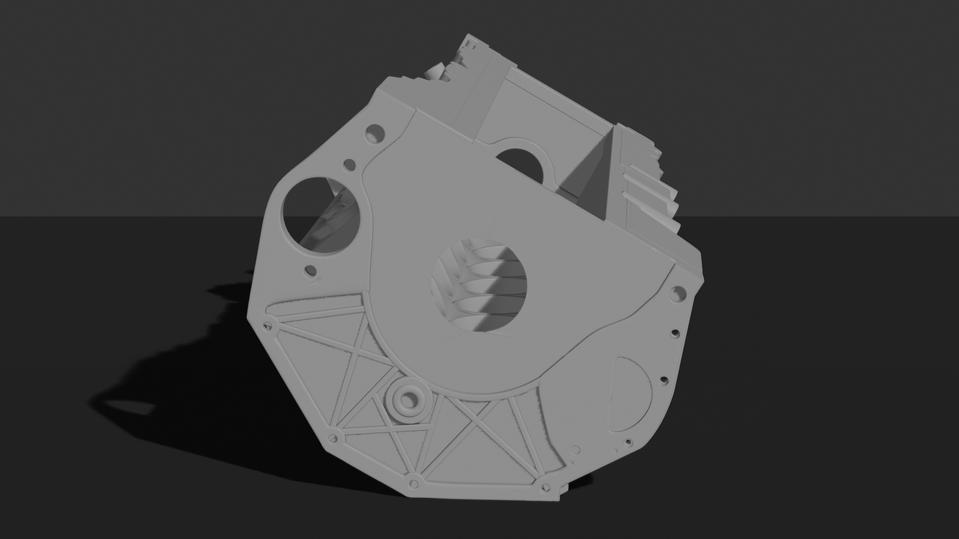 V12 Engine Block STL 3D Print Model