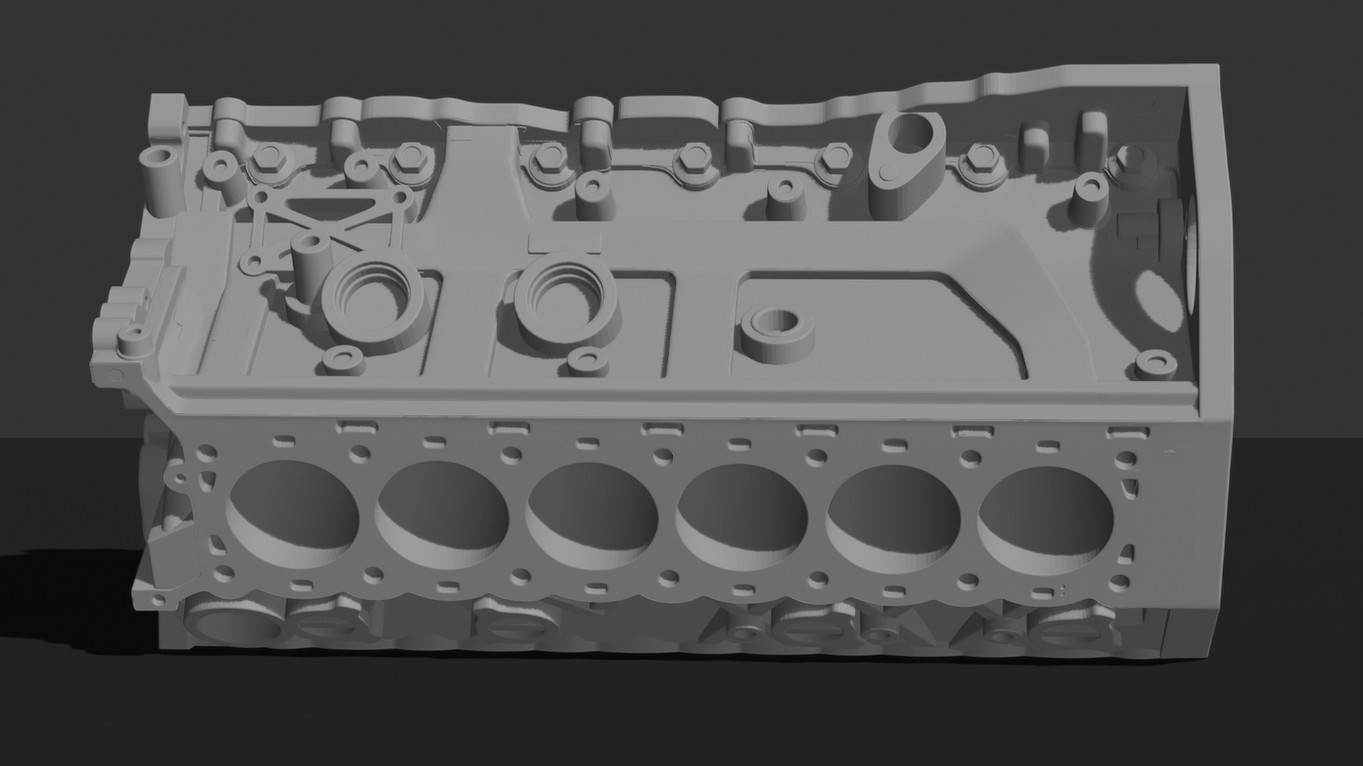 V12 Engine Block STL 3D Print Model