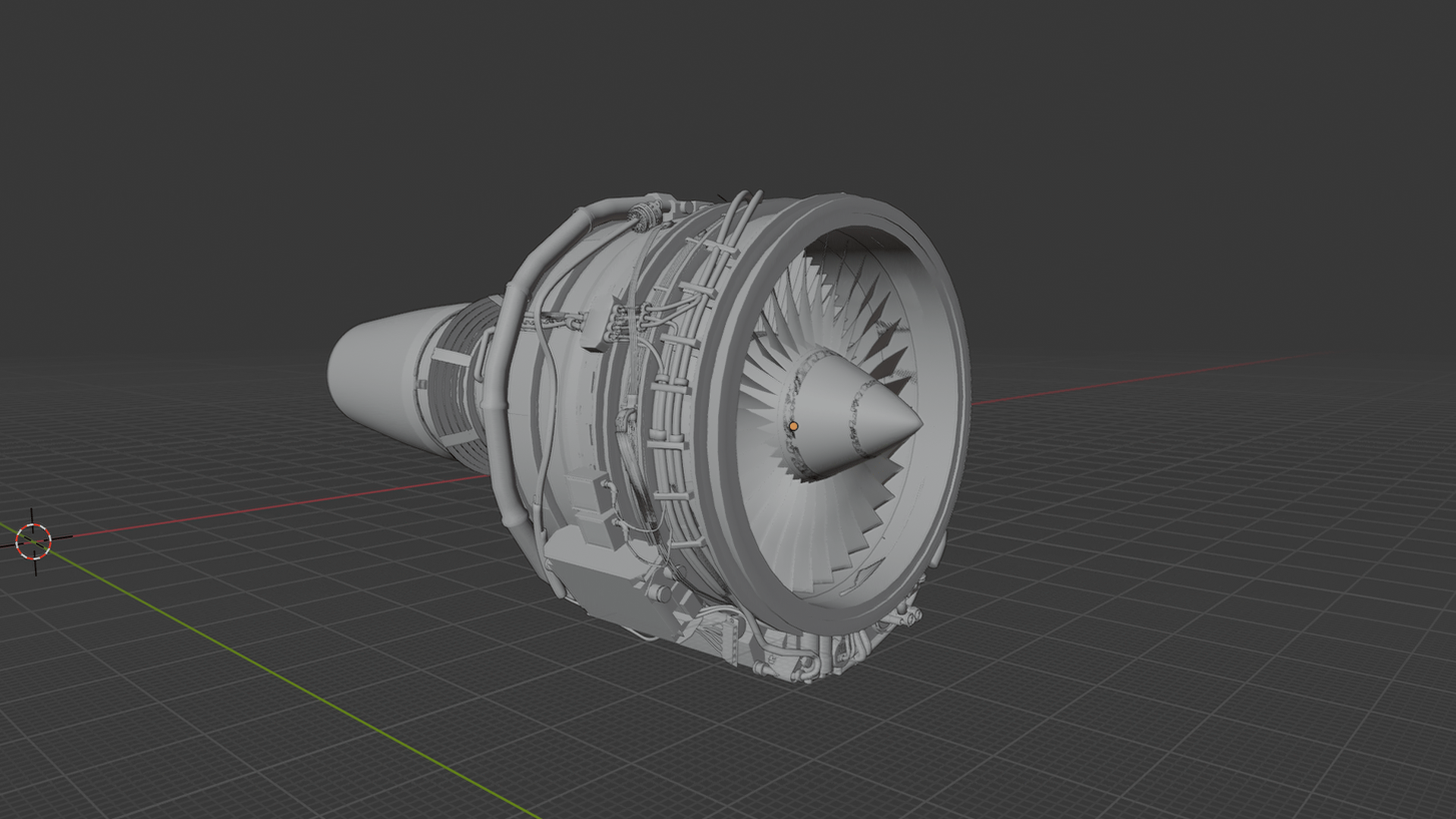 Airbus A320 CFM56 Turbofan Engine STL 3D Print Model