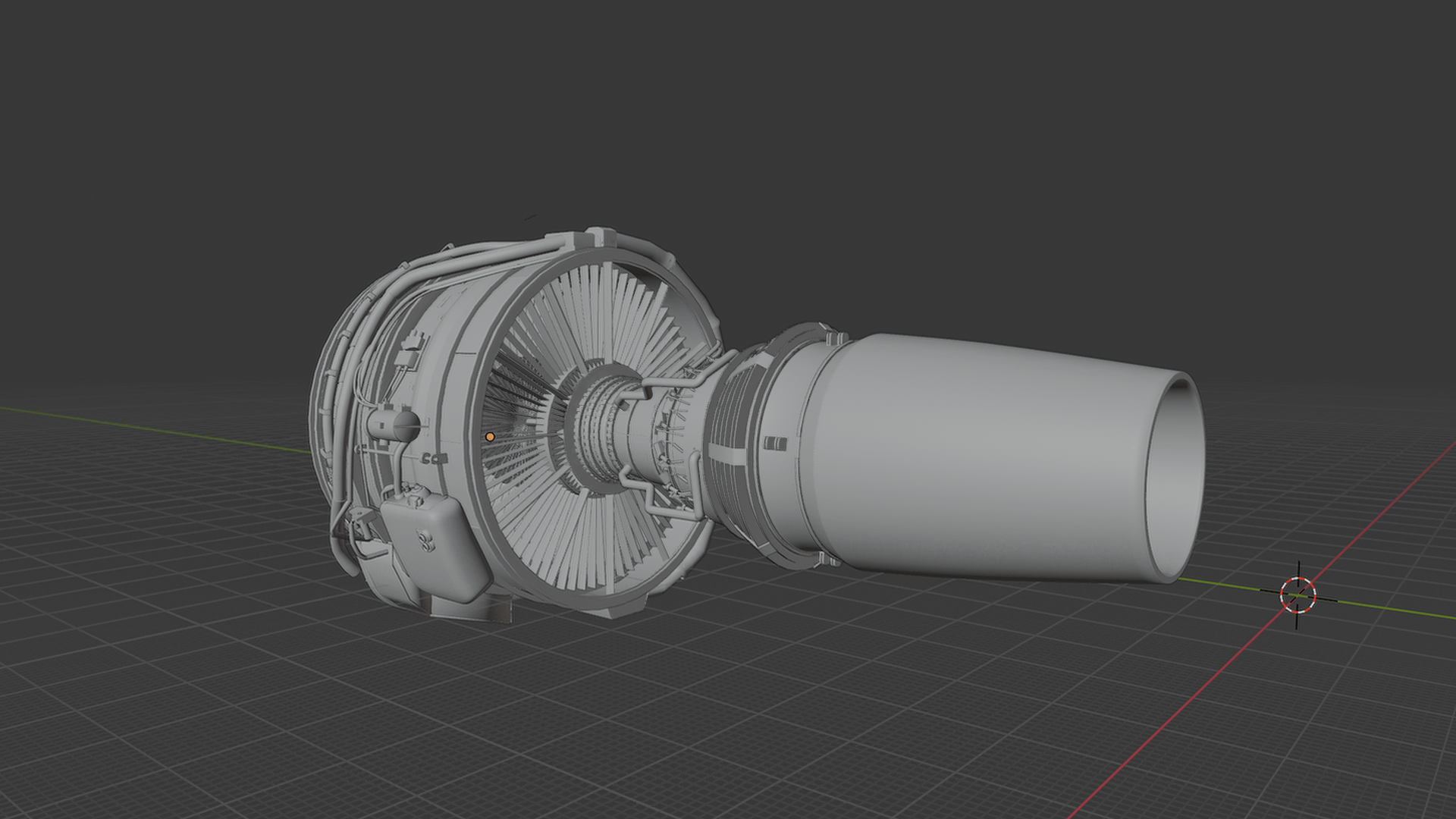 Airbus A320 CFM56 Turbofan Engine STL 3D Print Model