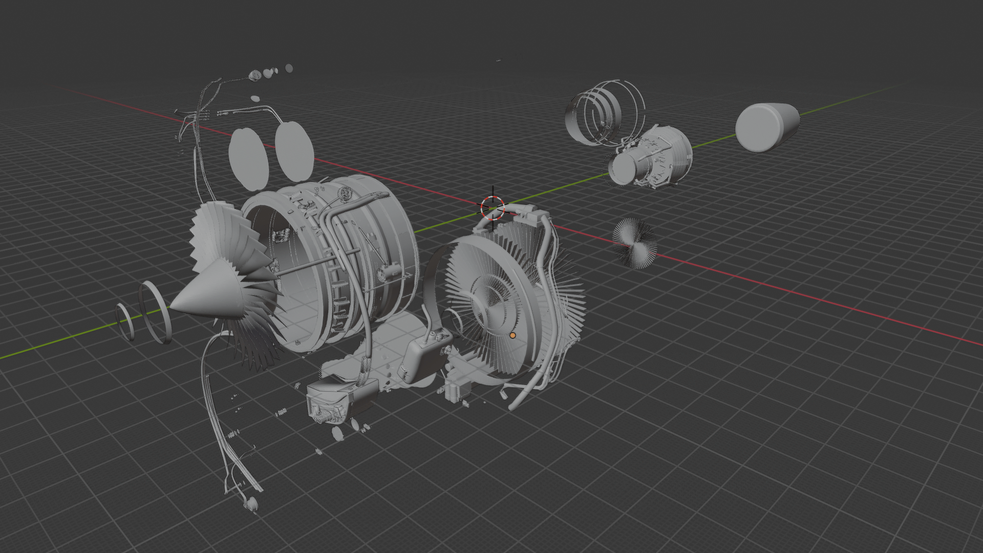 Airbus A320 CFM56 Turbofan Engine STL 3D Print Model