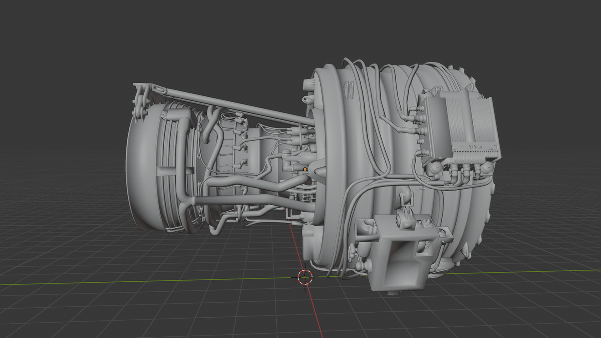 CFM International CFM56-7B Jet Engine STL 3D Print Model