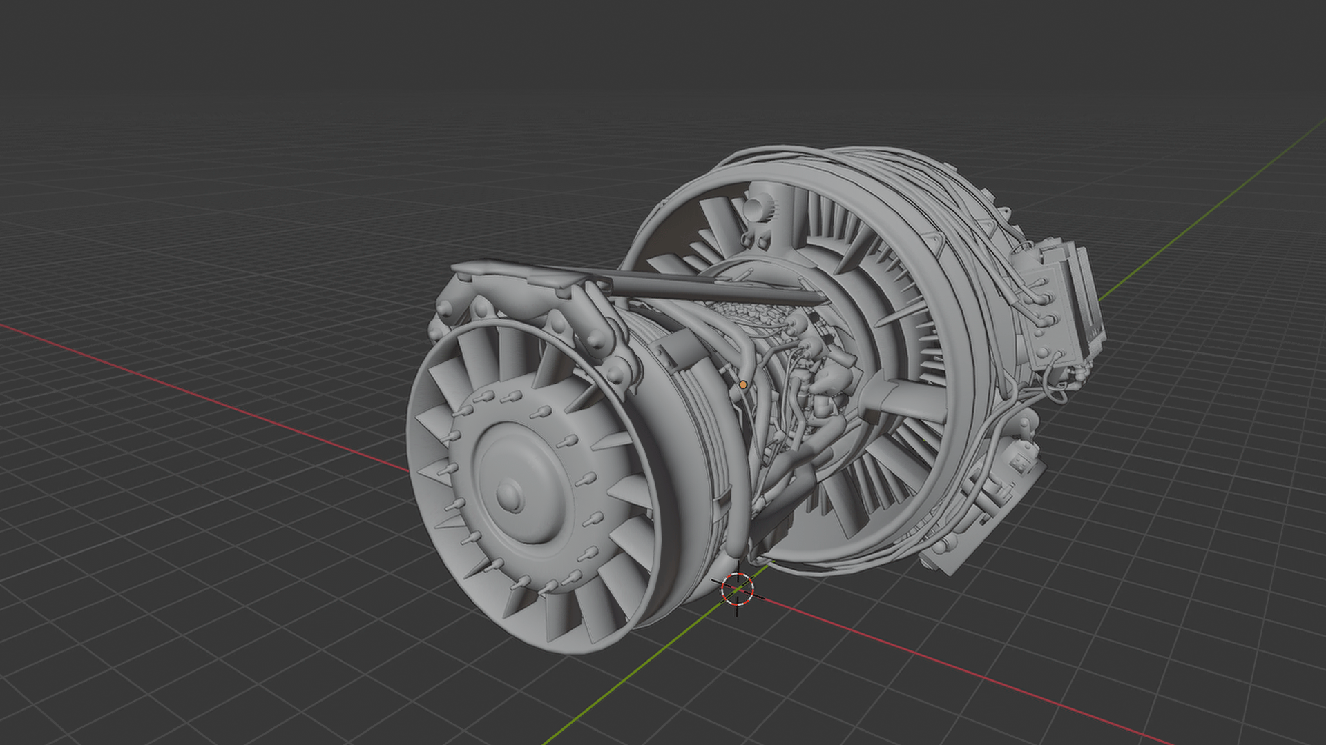 CFM International CFM56-7B Jet Engine STL 3D Print Model