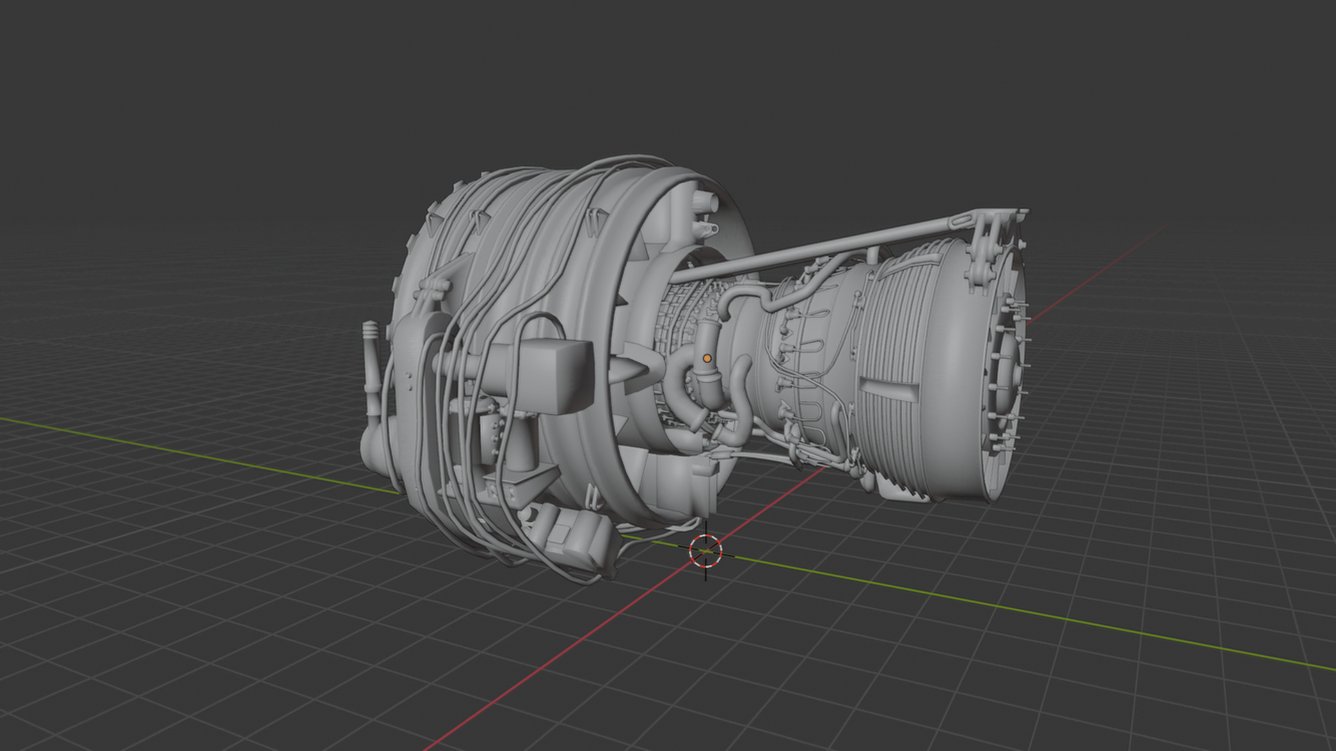 CFM International CFM56-7B Jet Engine STL 3D Print Model