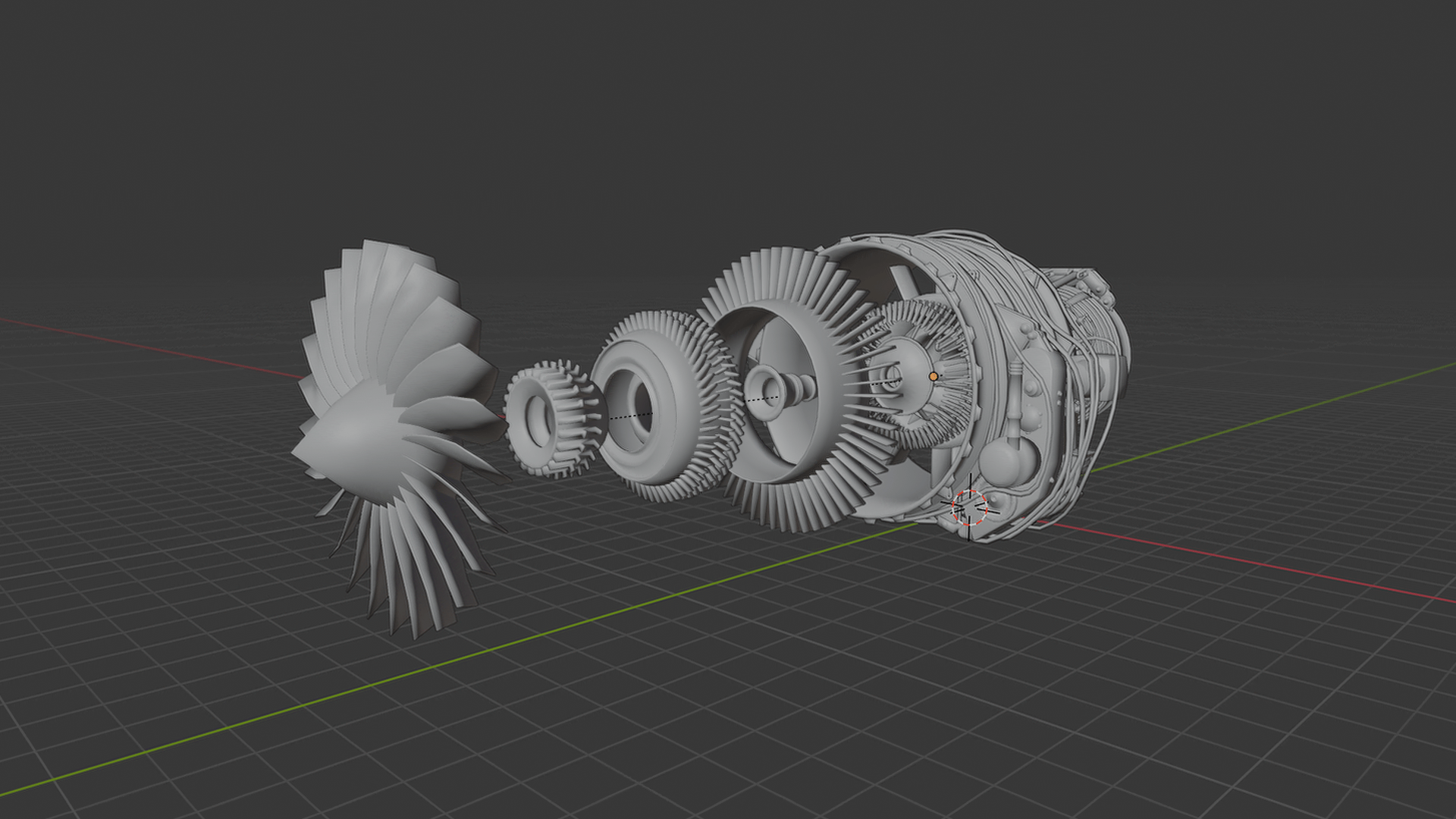 CFM International CFM56-7B Jet Engine STL 3D Print Model