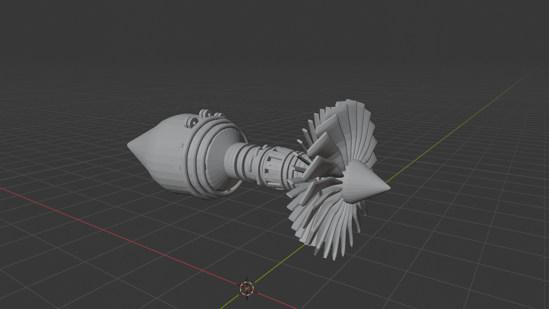 Rolls-Royce Trent XWB Engine Cutaway STL 3D Print Model
