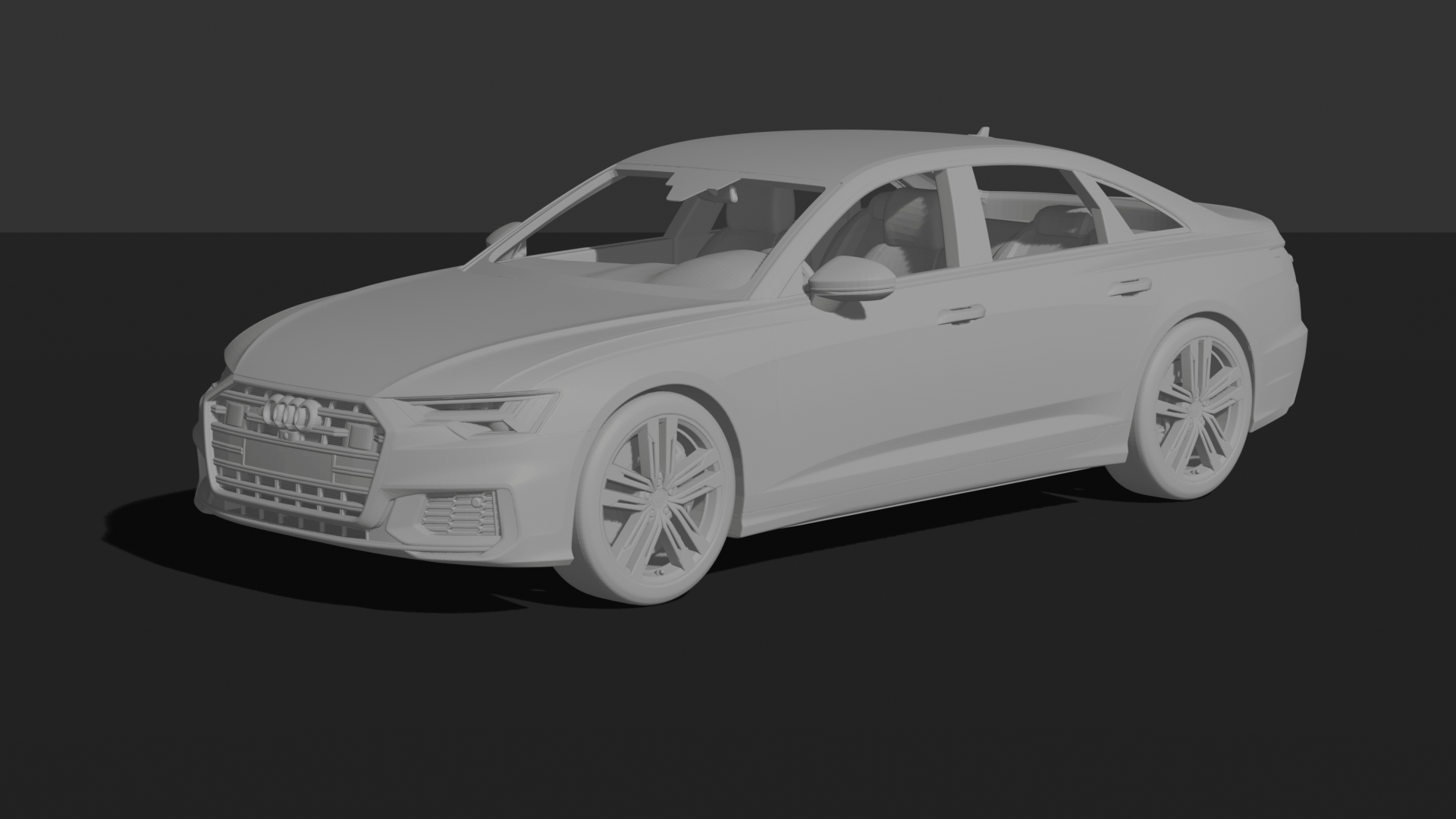 Audi S6 2020 STL 3D Print Model