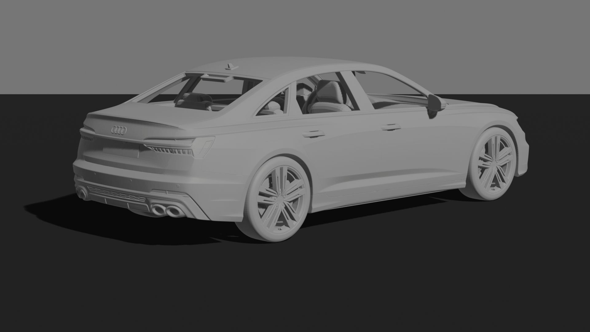 Audi S6 2020 STL 3D Print Model