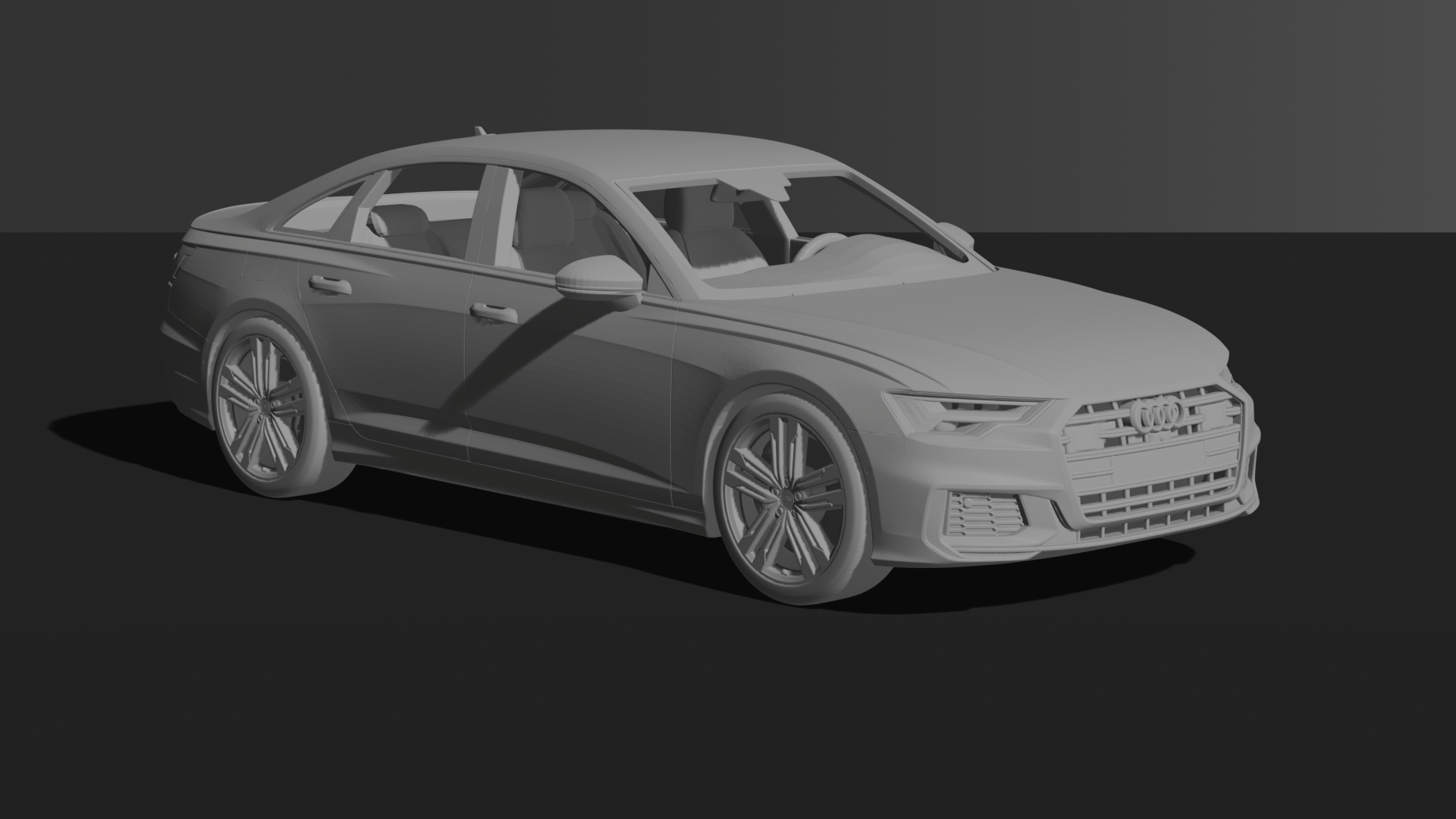 Audi S6 2020 STL 3D Print Model