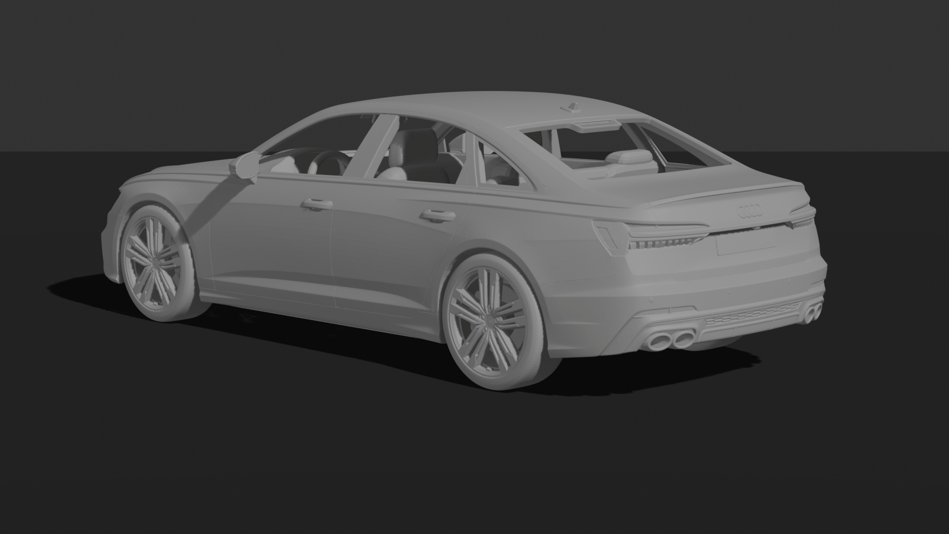 Audi S6 2020 STL 3D Print Model