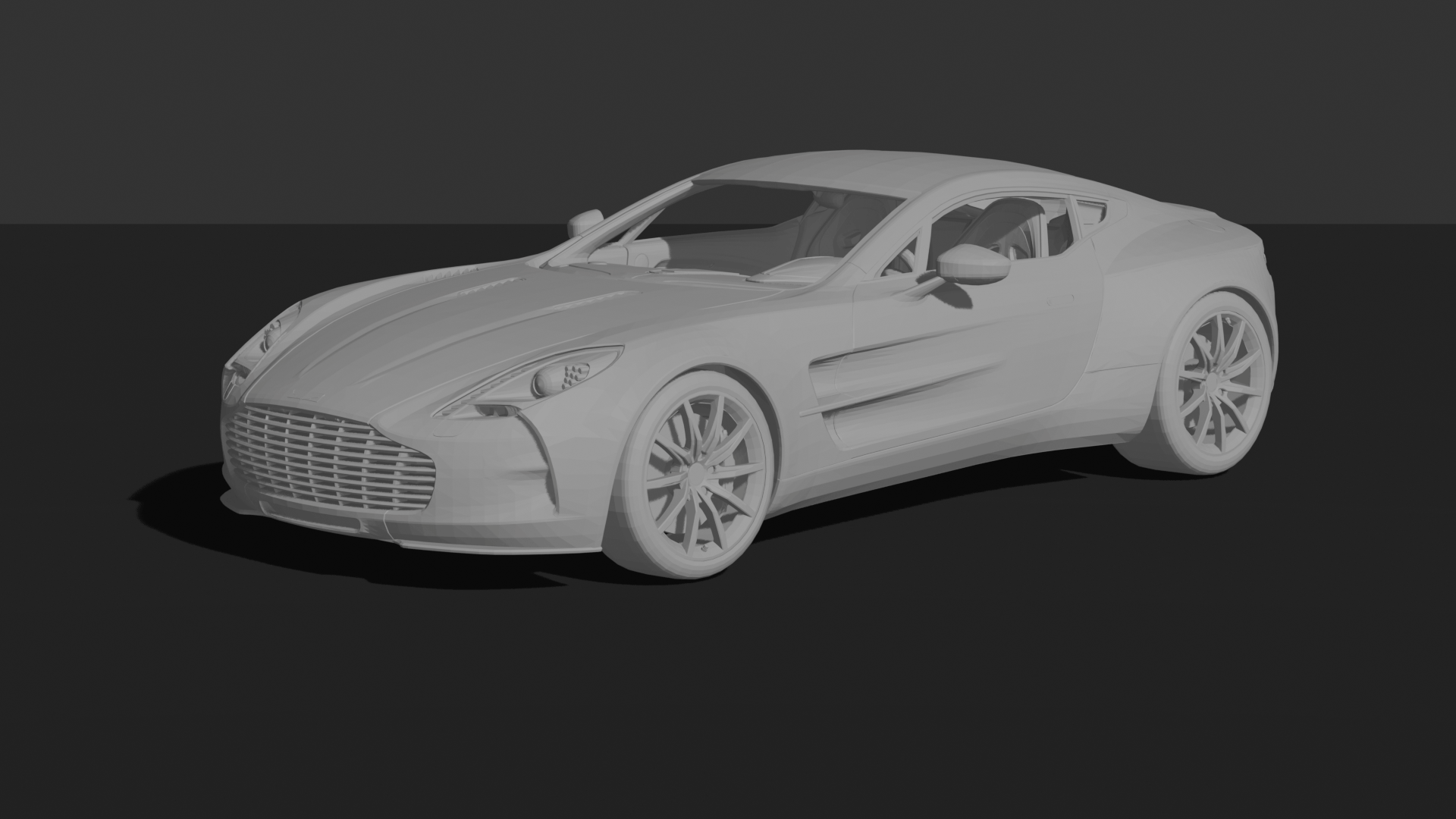 Aston Martin One-77 2011 STL 3D Print Model