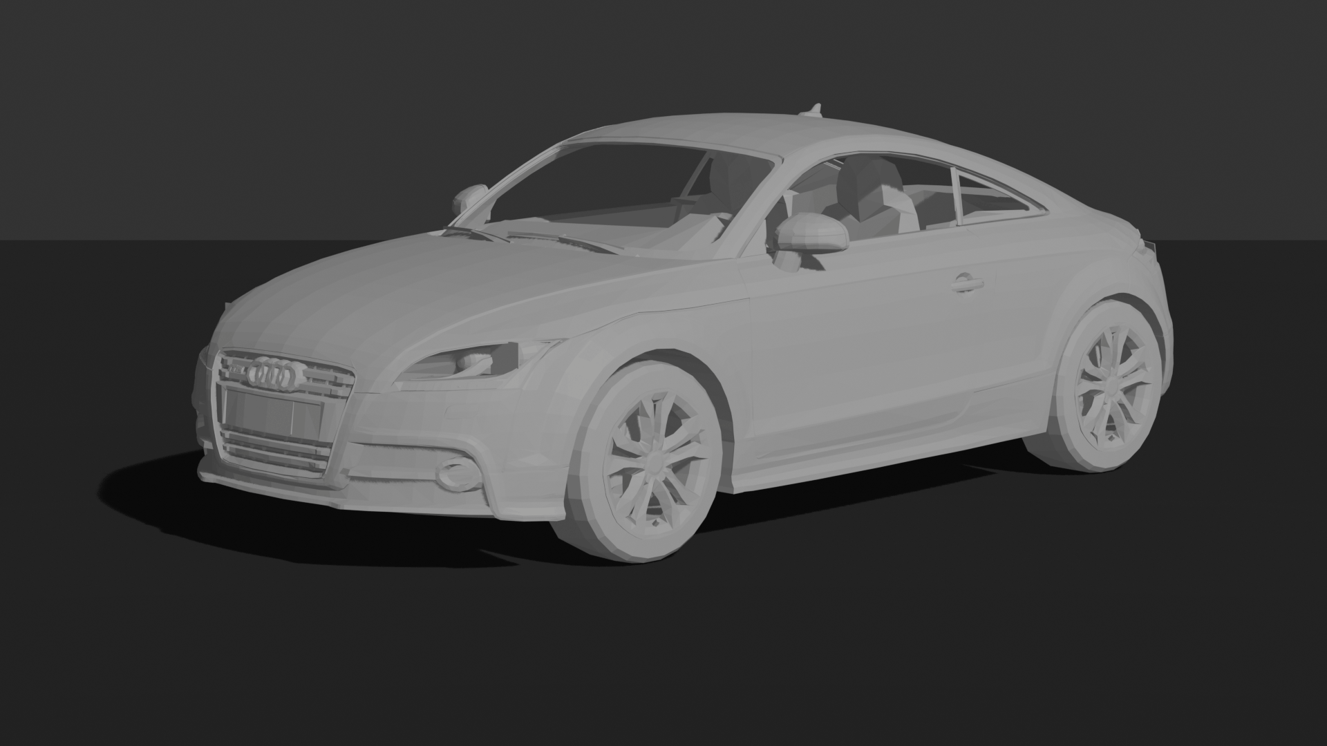 Audi TTS Coupe 2011 STL 3D Print Model