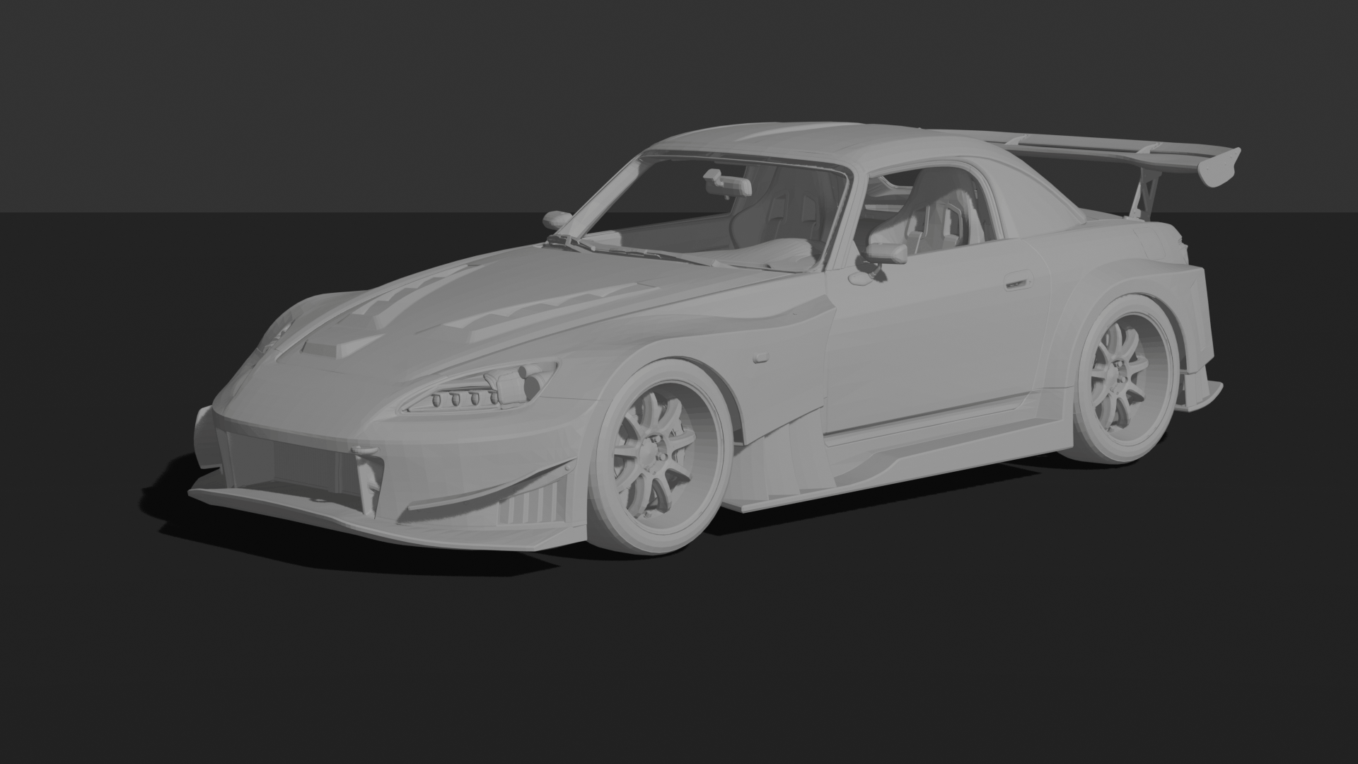 Honda S2000 J's Racing Type-GT Bodykit STL 3D Print Model
