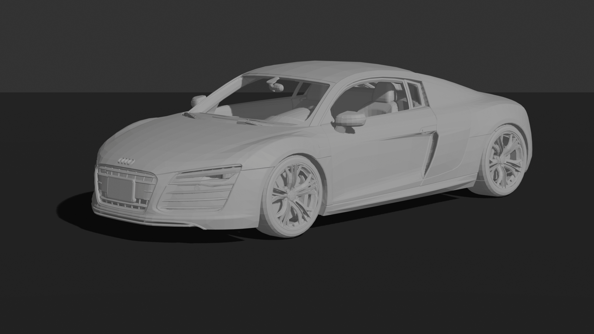 Audi R8 V10 Plus 2013 STL 3D Print Model