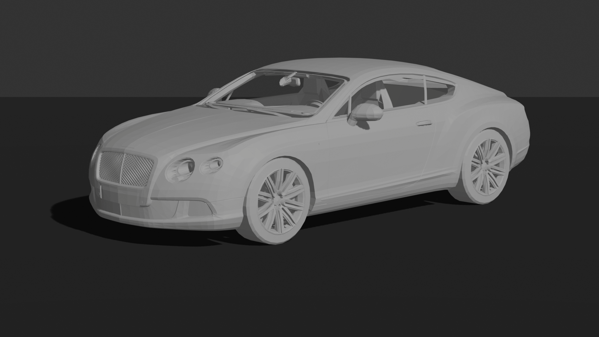 Bentley Continental GT Speed 2013 STL 3D Print Model