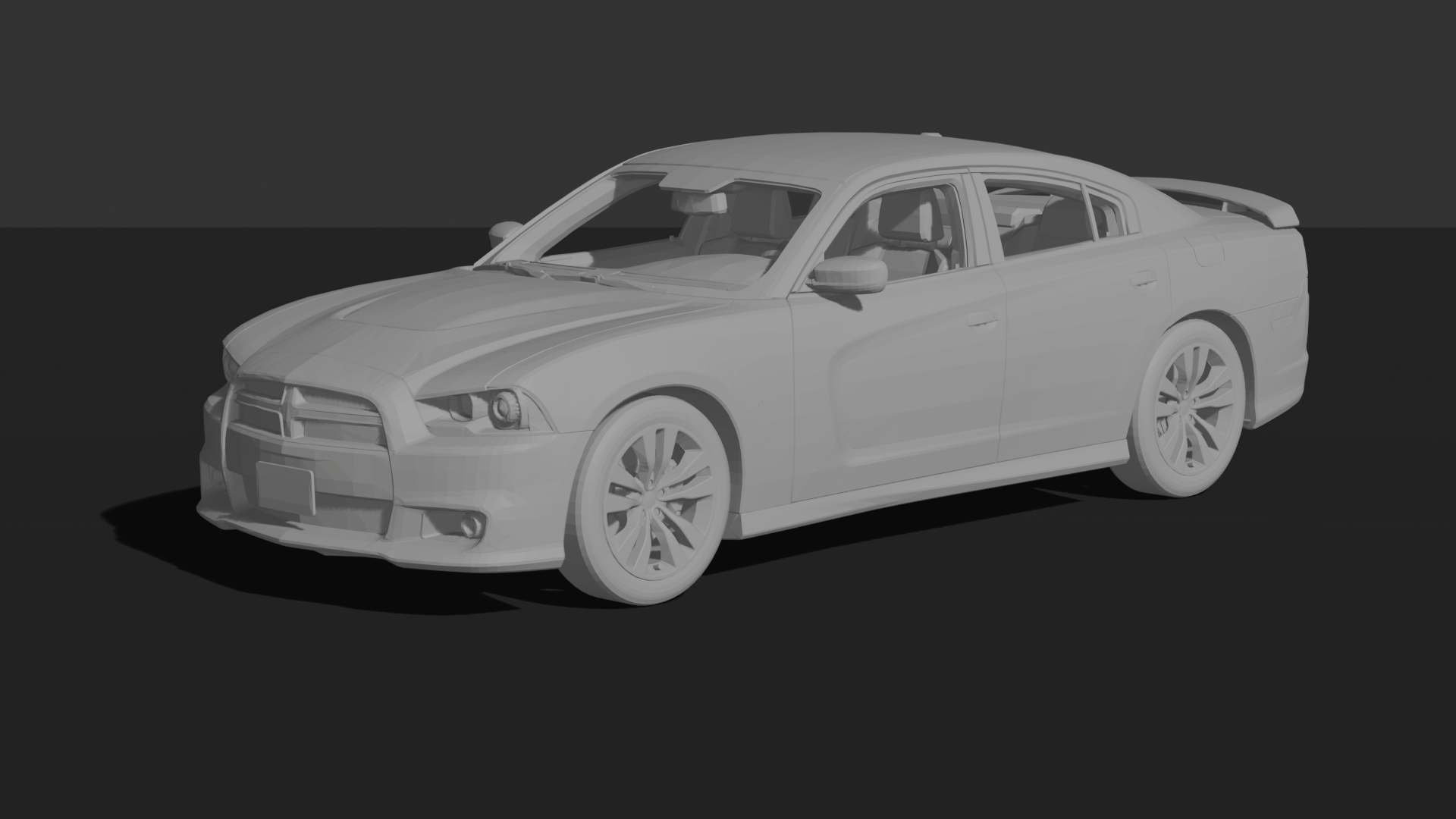 Dodge Charger SRT8 2013 STL 3D Print Model