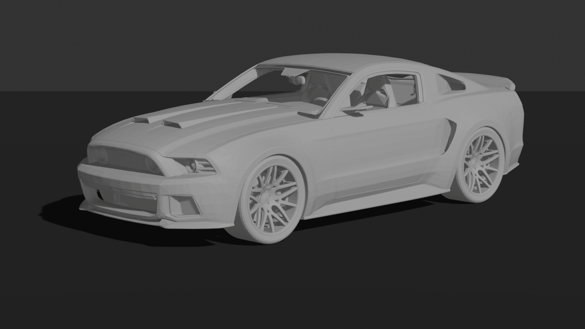 Ford Mustang GT 2013 Need For Speed Movie STL 3D Print Model