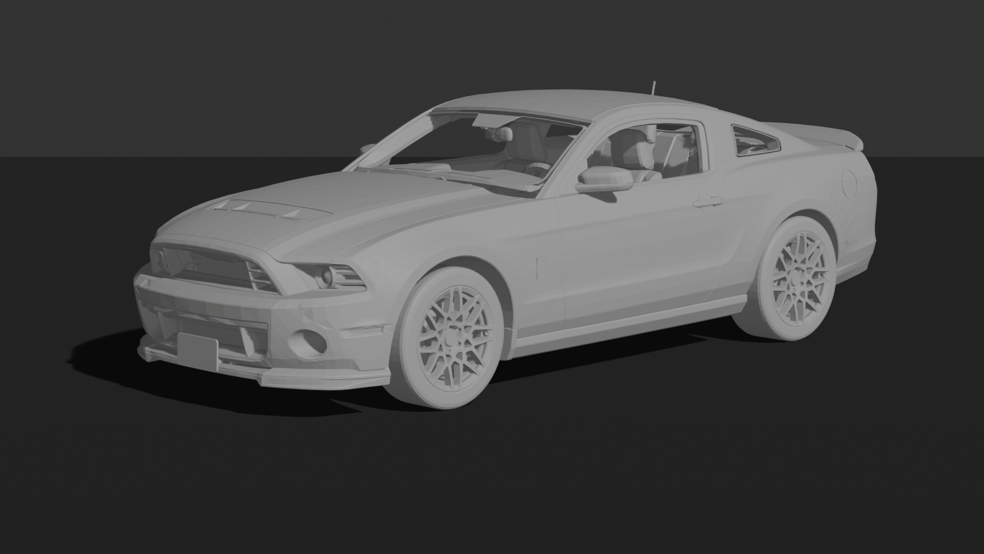 Ford Mustang Shelby GT500 2013 STL 3D Print Model