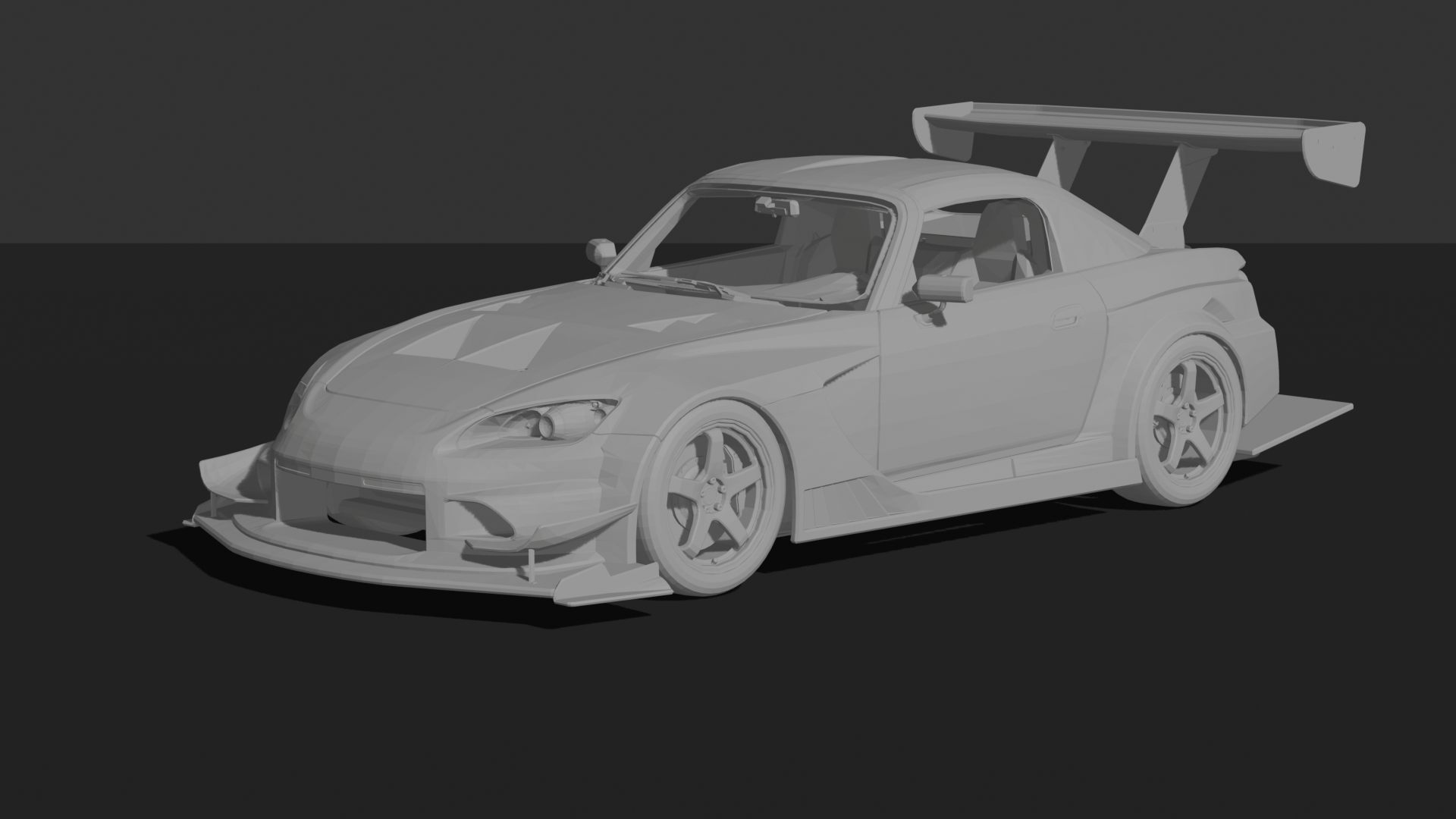 Honda S2000 2013 Top Fuel Voltex STL 3D Print Model