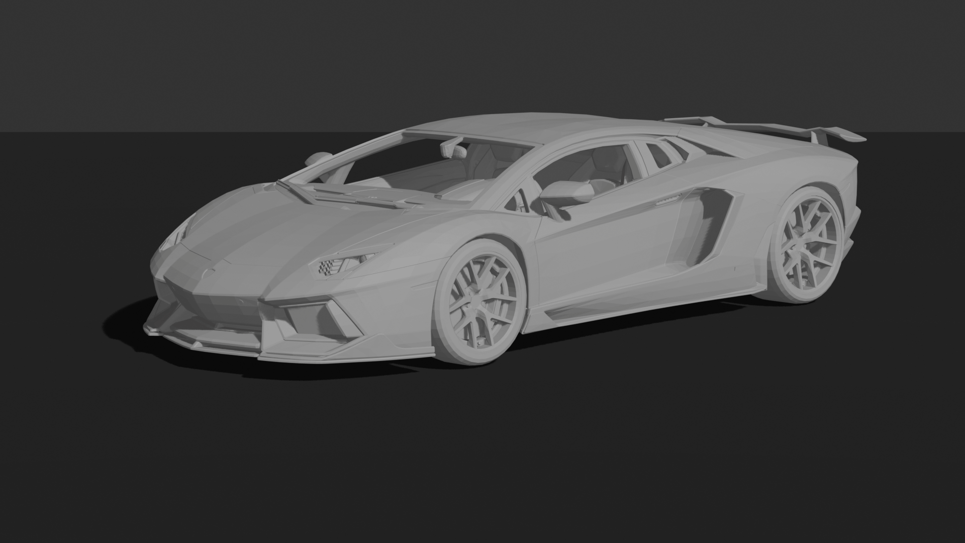 Lamborghini Aventador-V 2013 Vorsteiner STL 3D Print Model