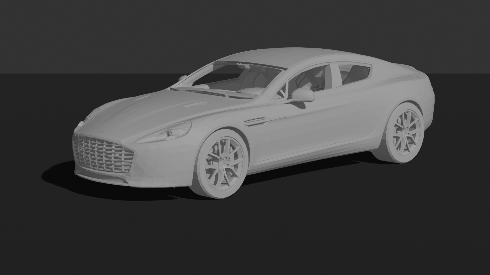 Aston Martin Rapide S 2014 STL 3D Print Model