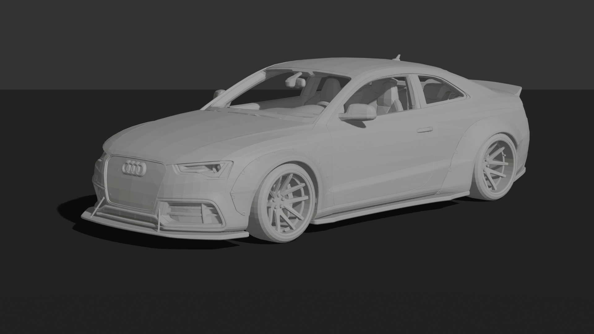 Audi RS5 Coupe 2014 LB Works Body Kit STL 3D Print Model