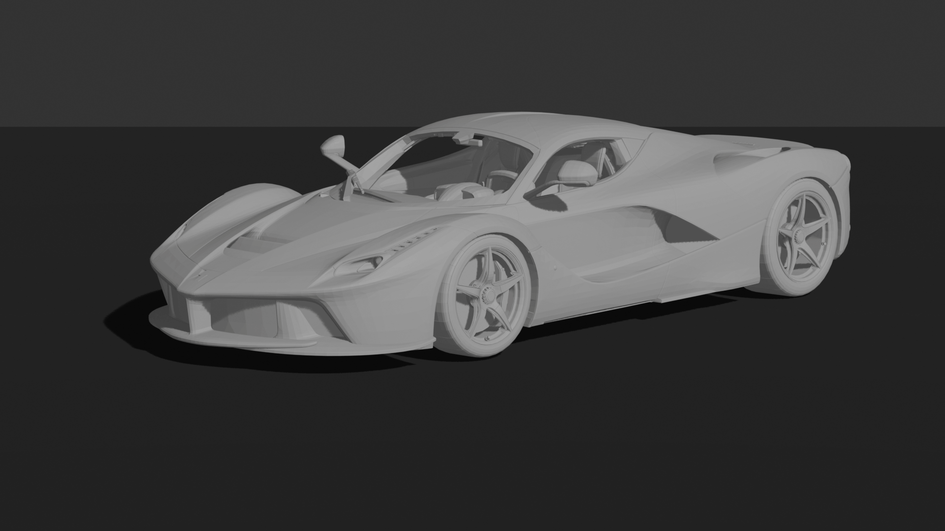 Ferrari LaFerrari 2014 STL 3D Print Model