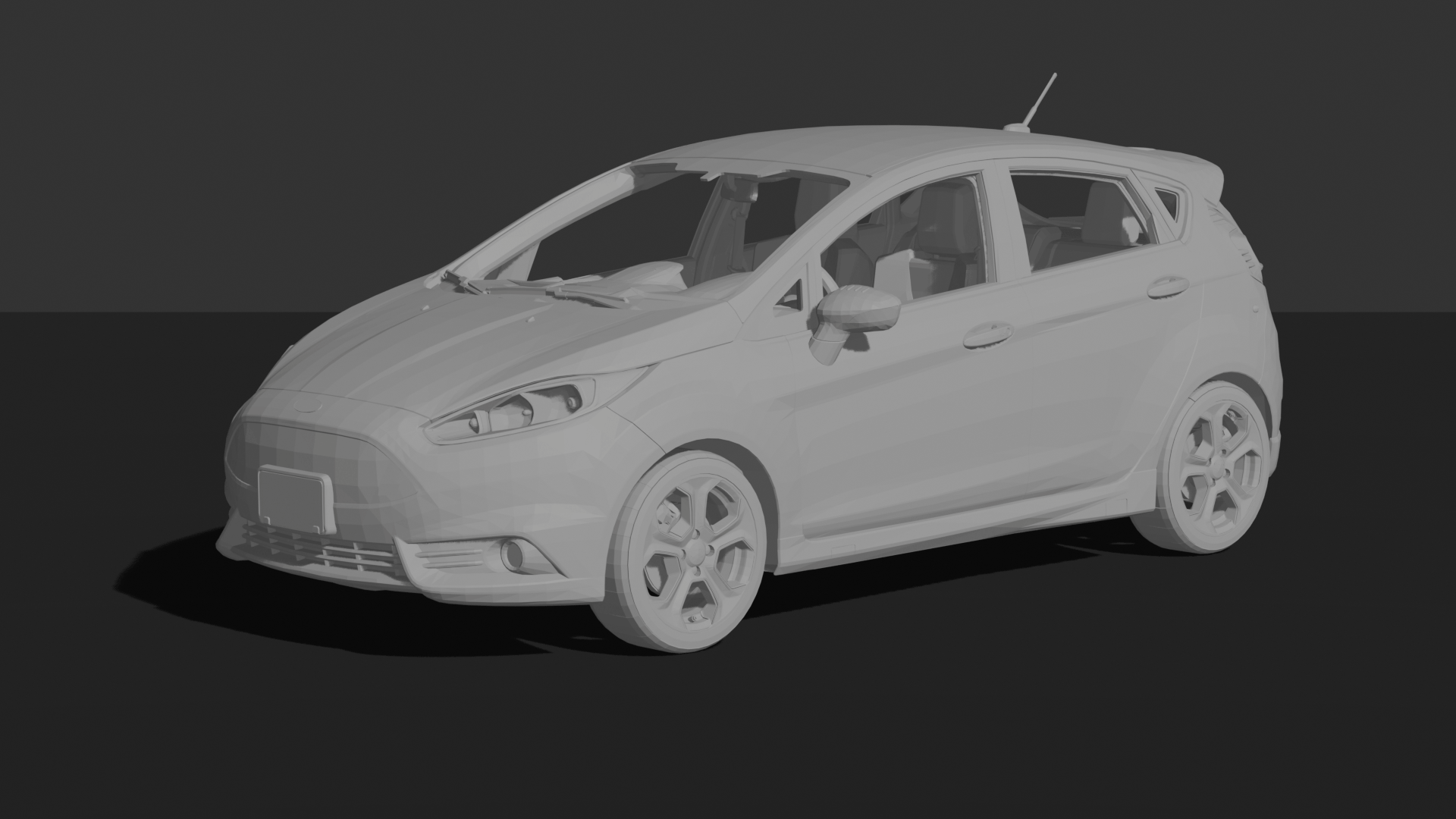 Ford Fiesta ST 2014 STL 3D Print Model
