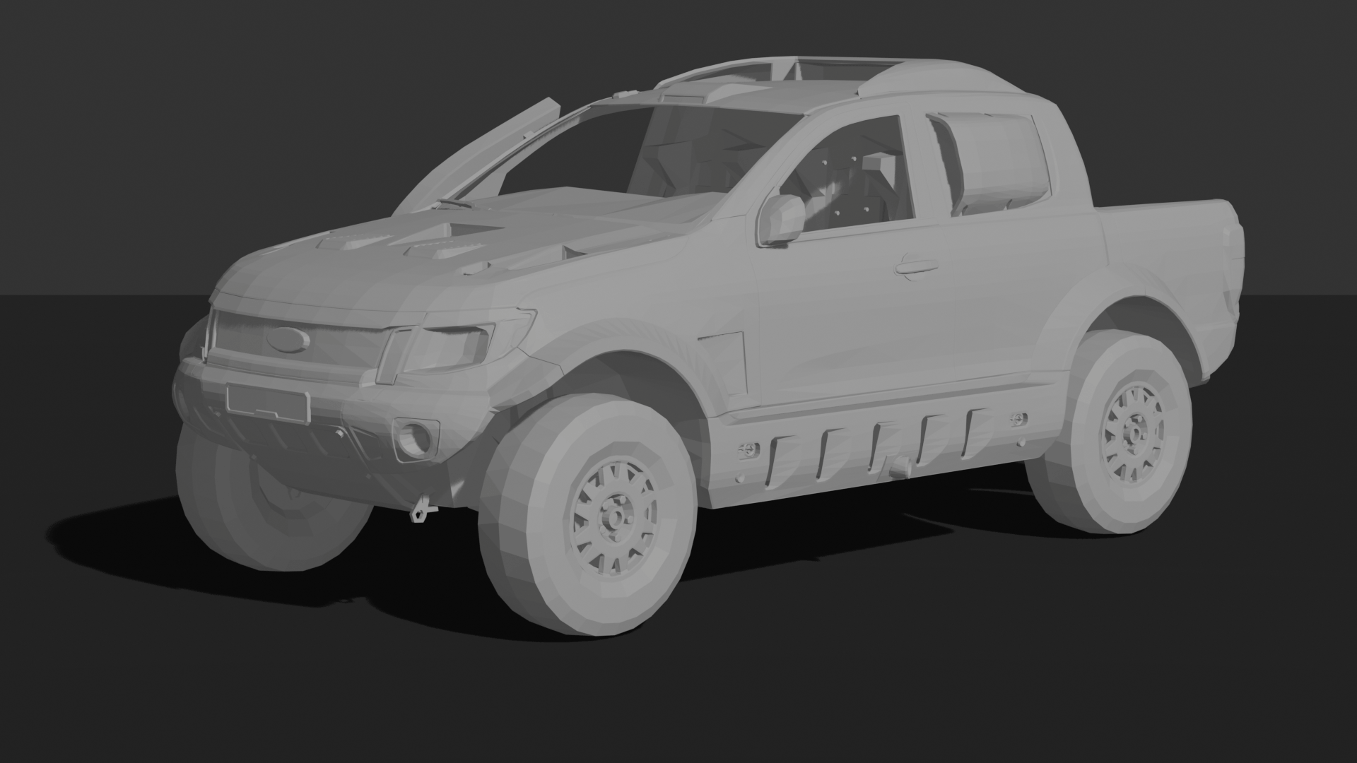 Ford Ranger 2014 Dakar STL 3D Print Model
