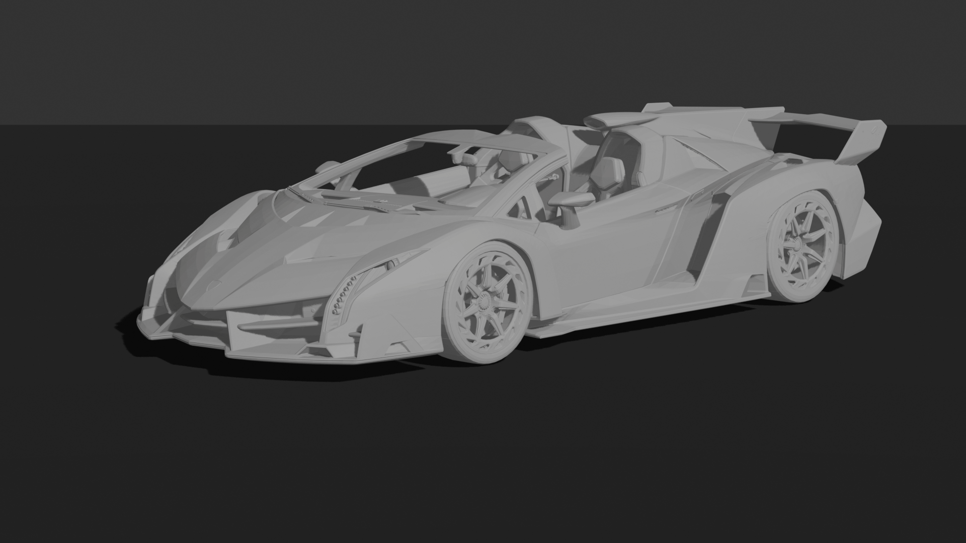 Lamborghini Veneno Roadster 2014 STL 3D Print Model