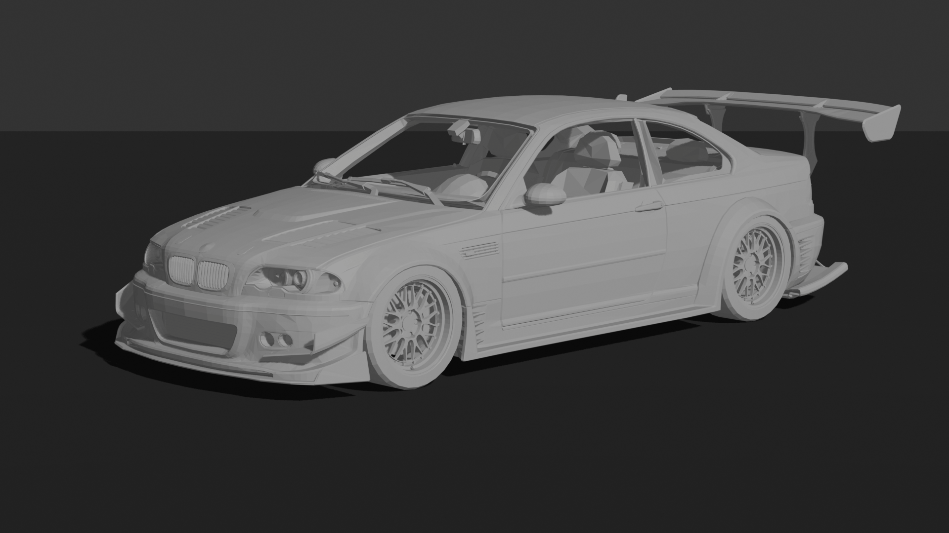 BMW M3 E46 M2 Motoring Widebody STL 3D Print Model