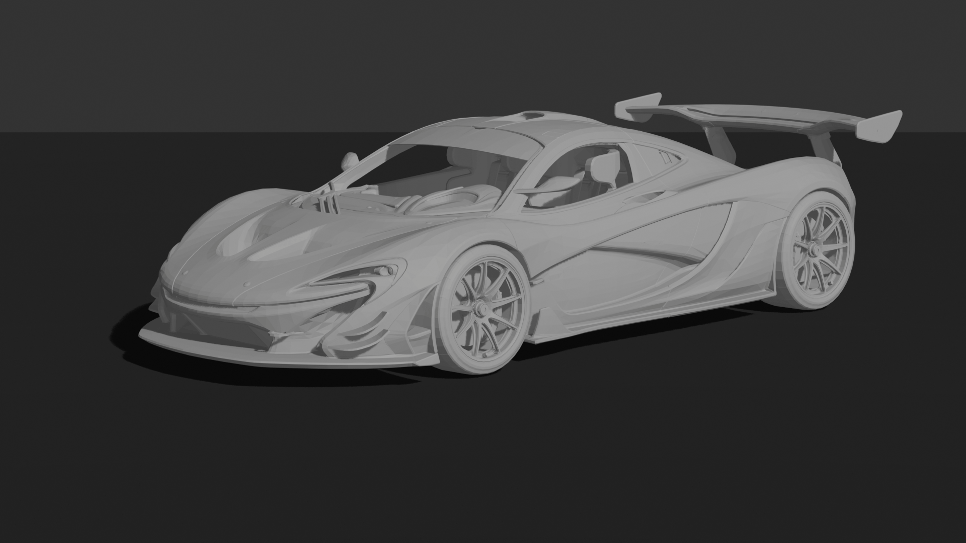 McLaren P1 GTR Concept 2014 STL 3D Print Model