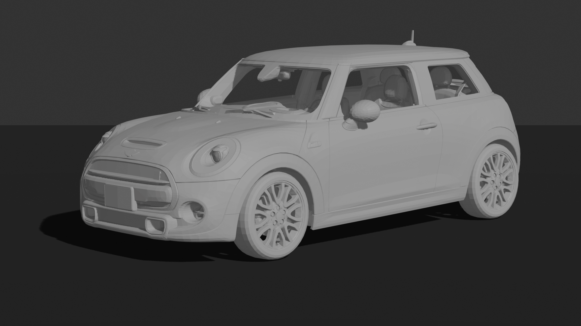 Mini Cooper S F56 2014 STL 3D Print Model