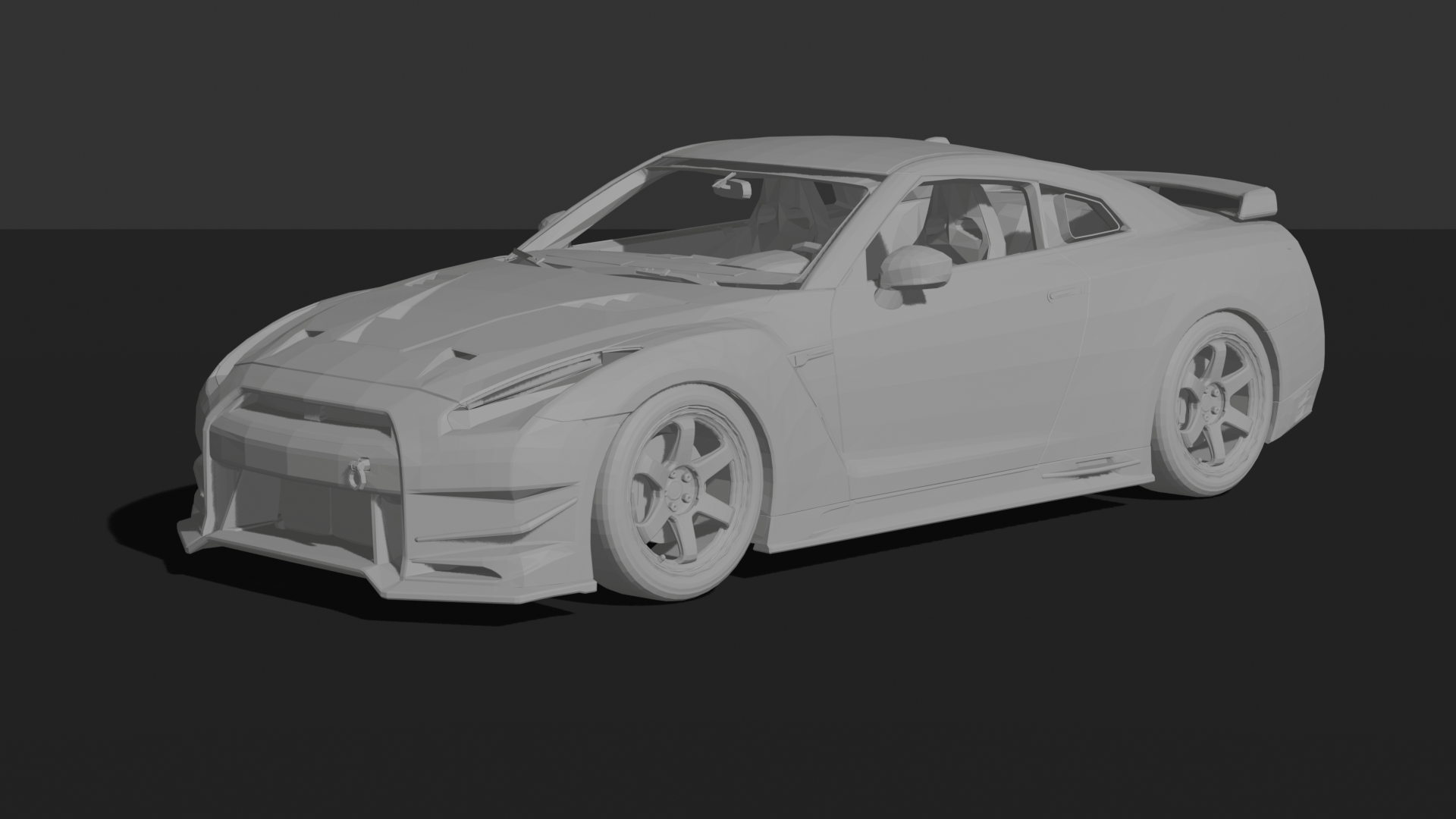 Nissan GT-R R35 2014 Overtake Carbon Racing STL 3D Print Model