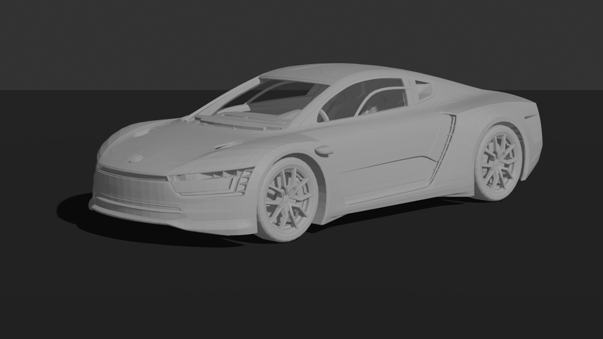 Volkswagen XL Sport Concept 2014 STL 3D Print Model