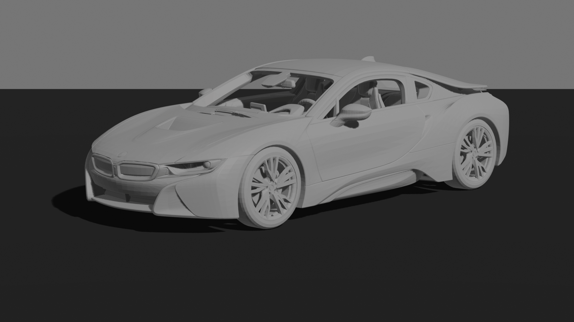 BMW i8 2015 STL 3D Print Model