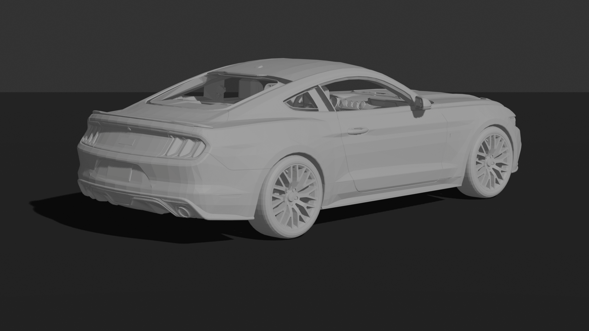 Ford Mustang GT 2015 STL 3D Print Model