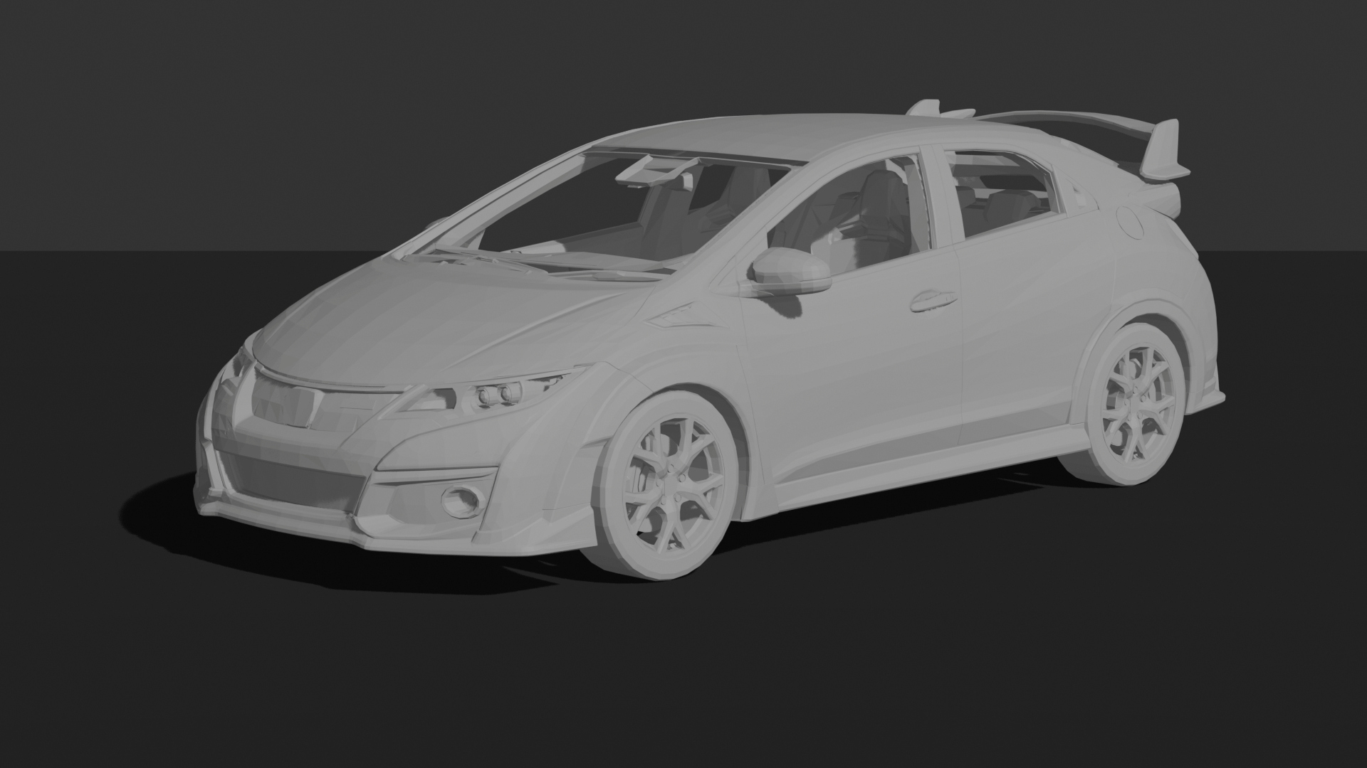 Honda Civic Type R 2015 STL 3D Print Model