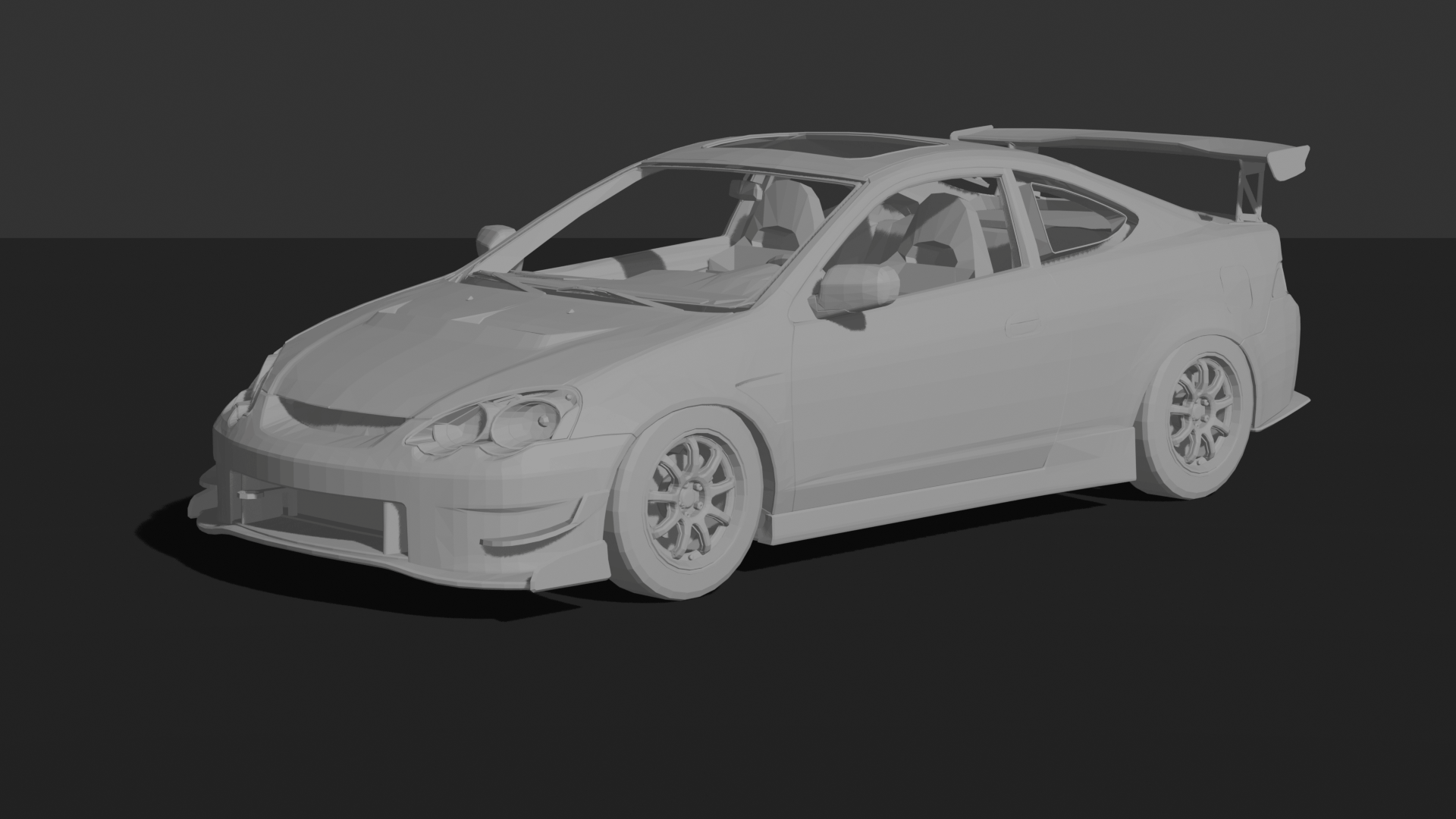 Acura RSX DC5 J's Racing Type S STL 3D Print Model