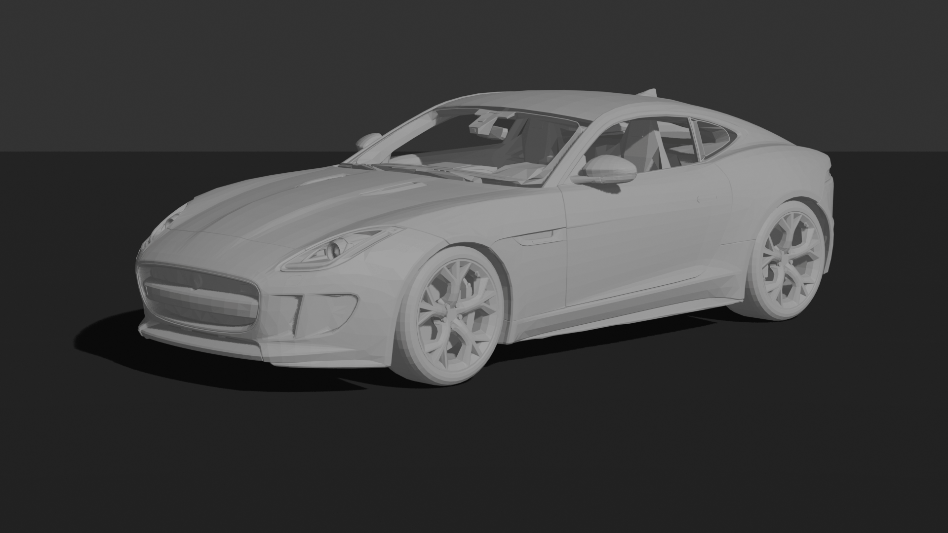 Jaguar F-Type R Coupe 2015 STL 3D Print Model