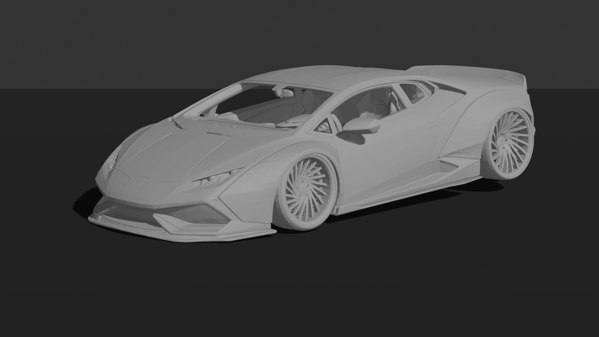 Lamborghini Huracan 2015 LB-Works STL 3D Print Model