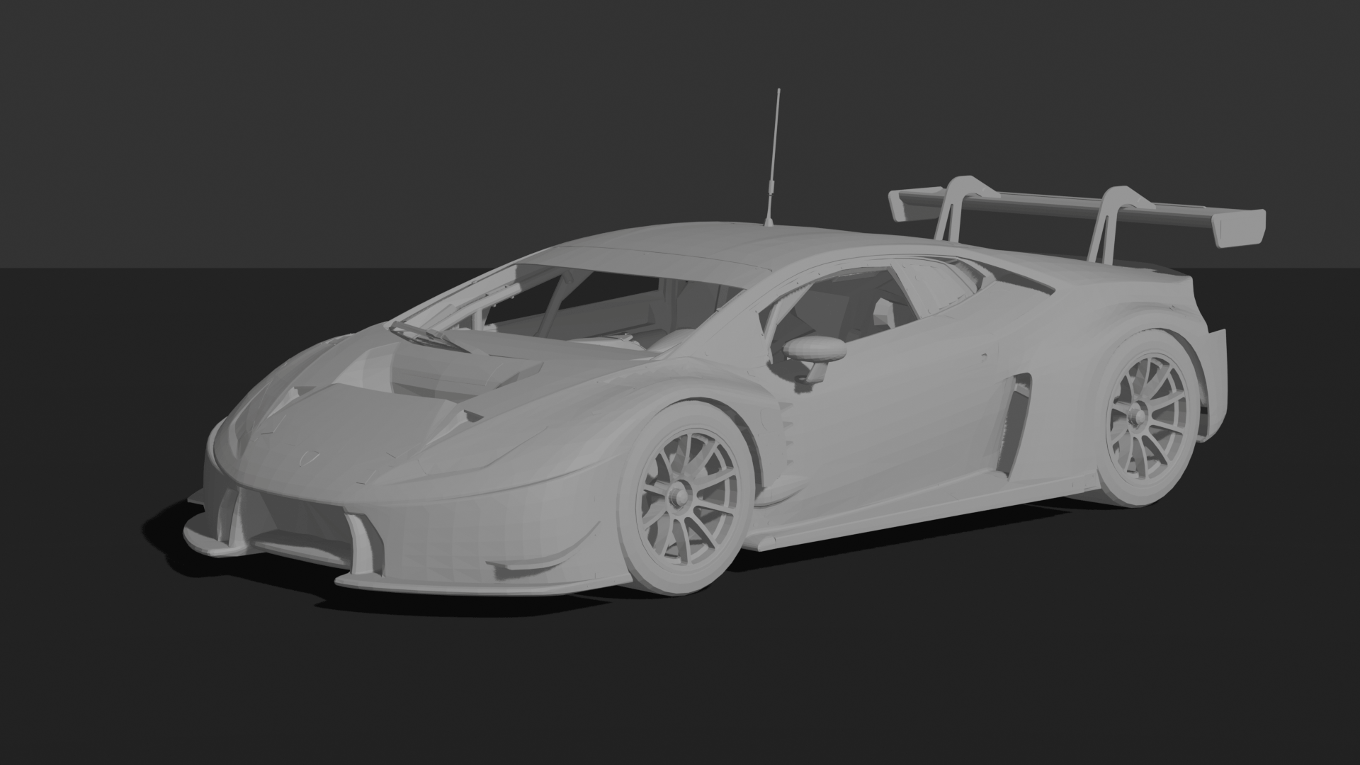 Lamborghini Huracan GT3 2015 STL 3D Print Model