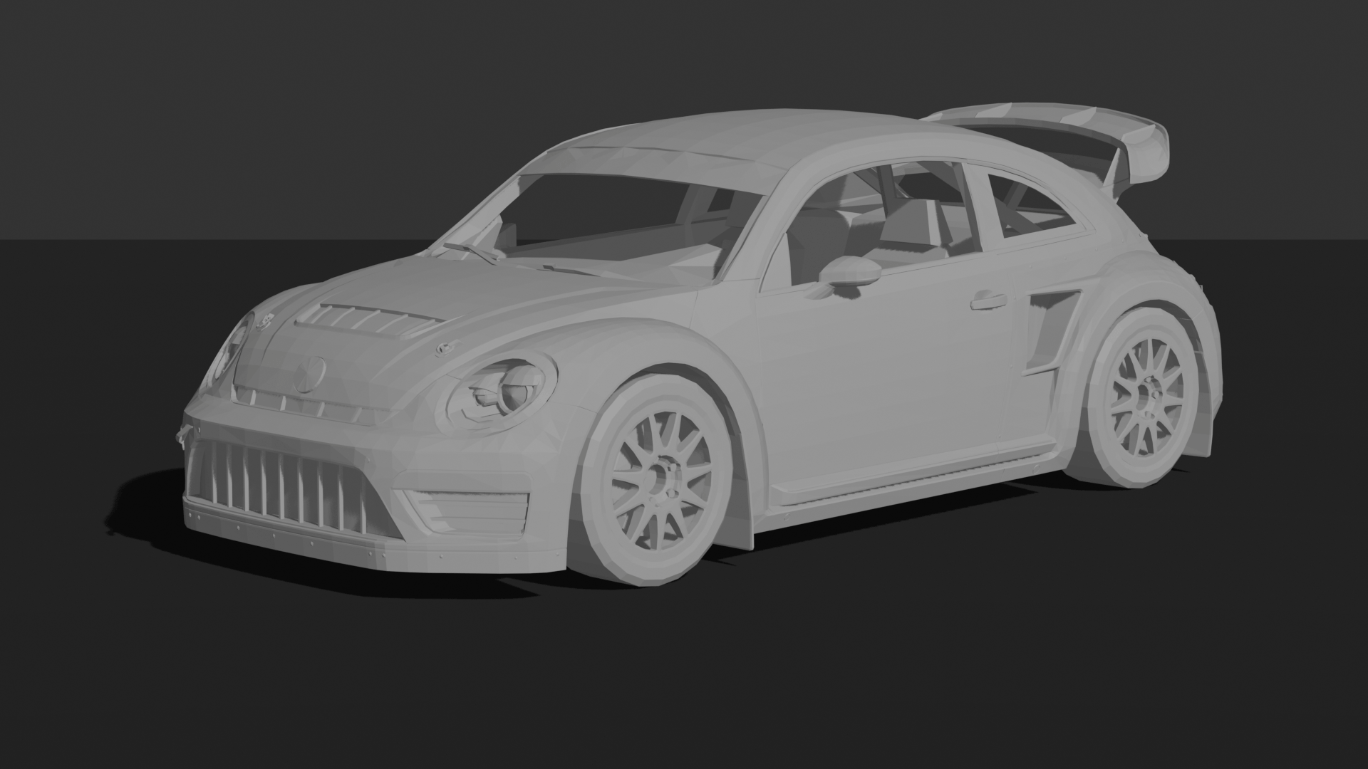 Volkswagen Beetle 2015 Rallycross GRC STL 3D Print Model