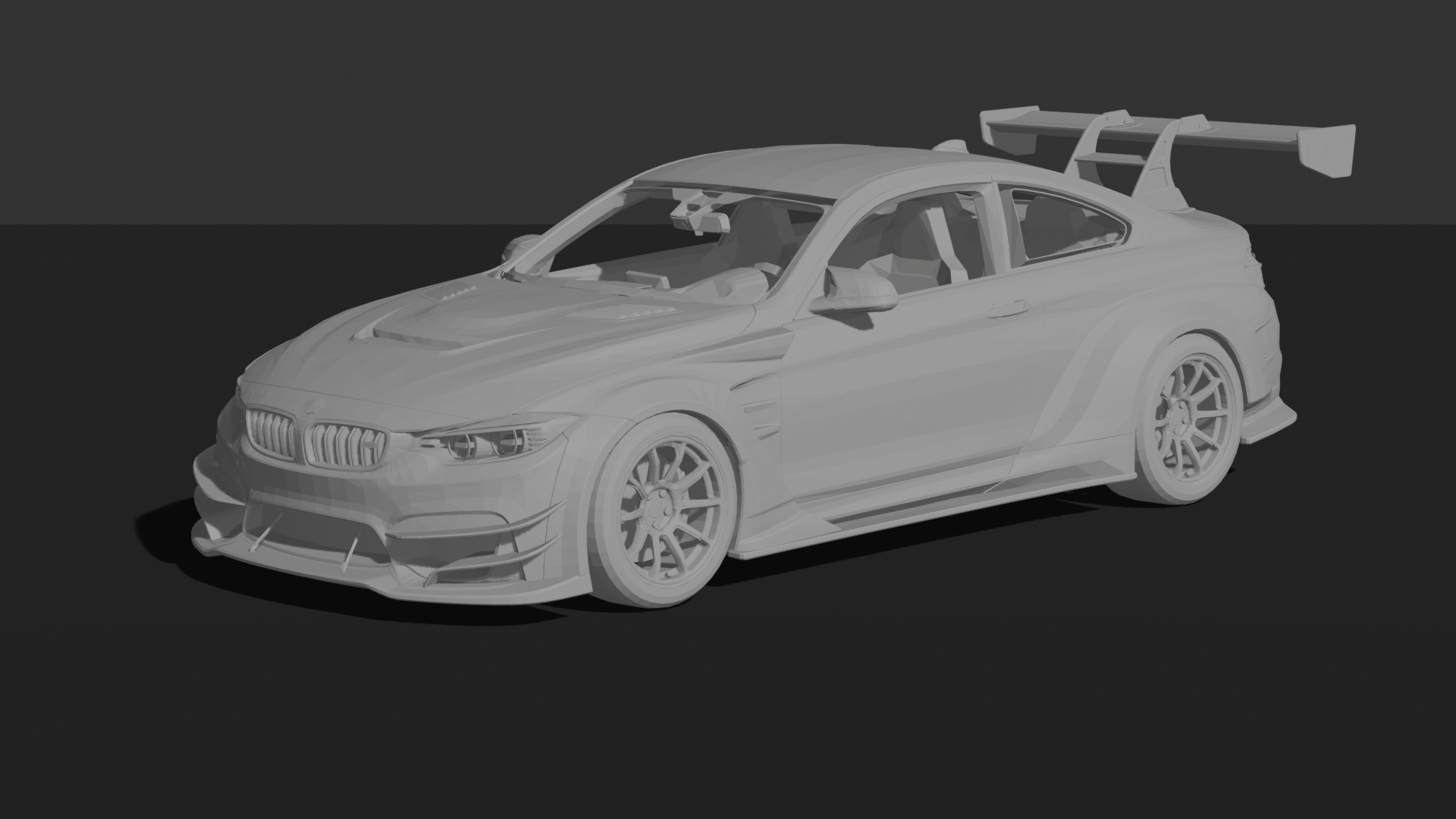 BMW M4 F82 2015 Varis Widebody Kit STL 3D Print Model